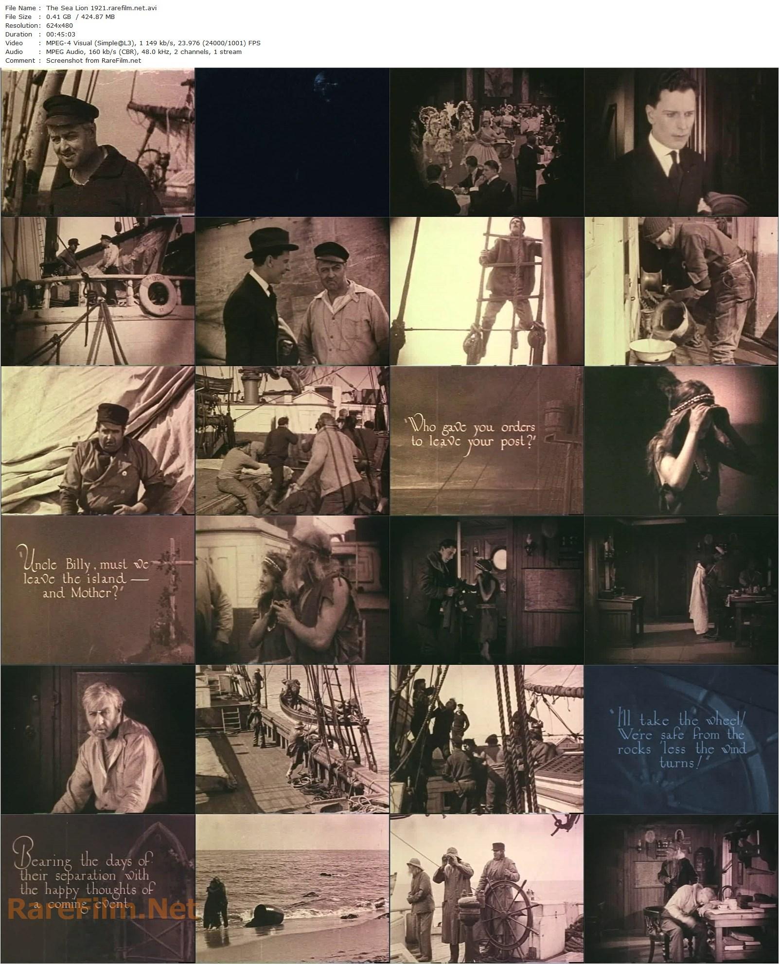 The Sea Lion (1921) Rowland V. Lee, Hobart Bosworth, Emory Johnson, Bessie Love-poster