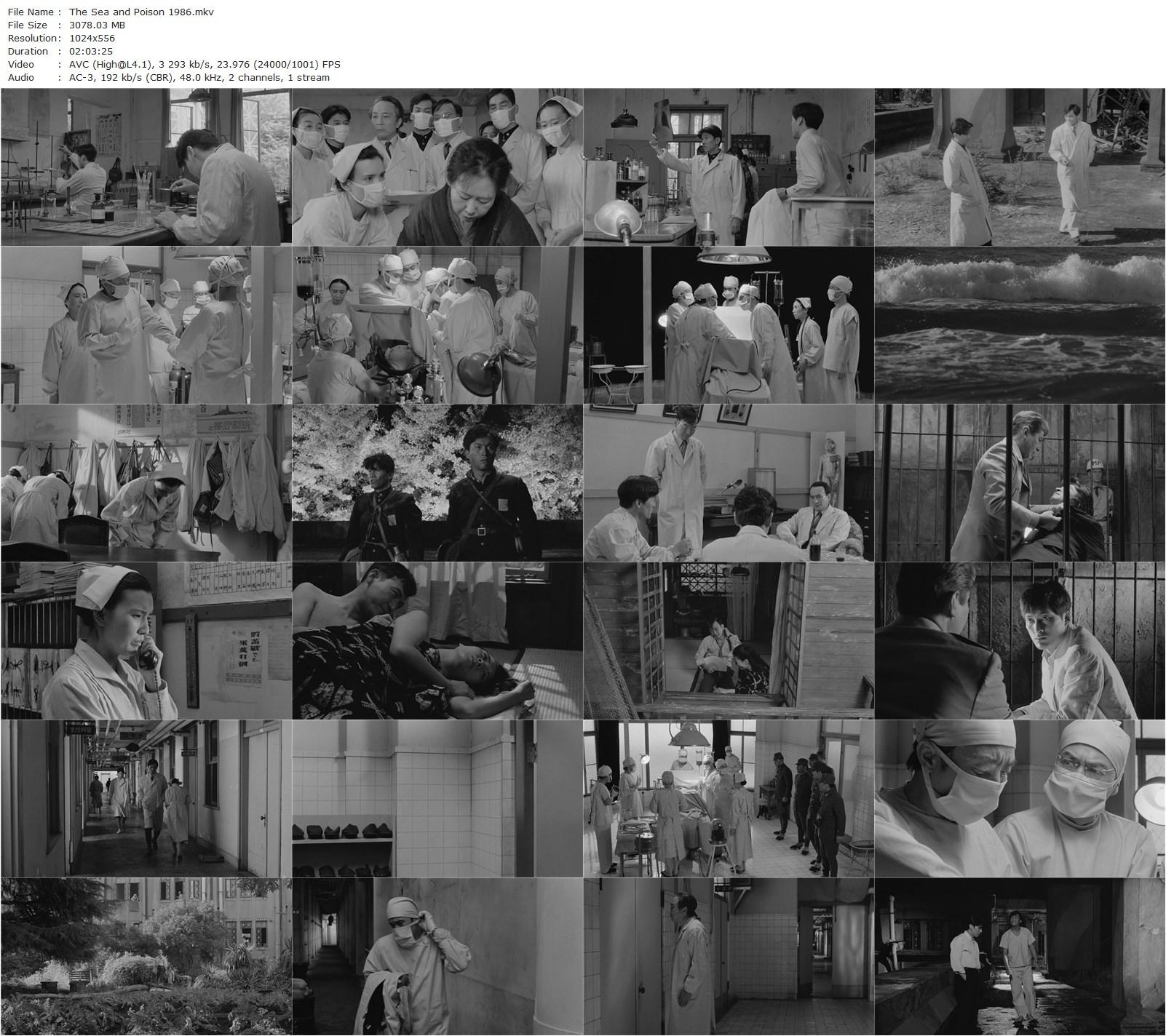 The Sea and Poison / Umi to dokuyaku (1986) Kei Kumai, Eiji Okuda, Ken Watanabe, Takahiro Tamura-poster