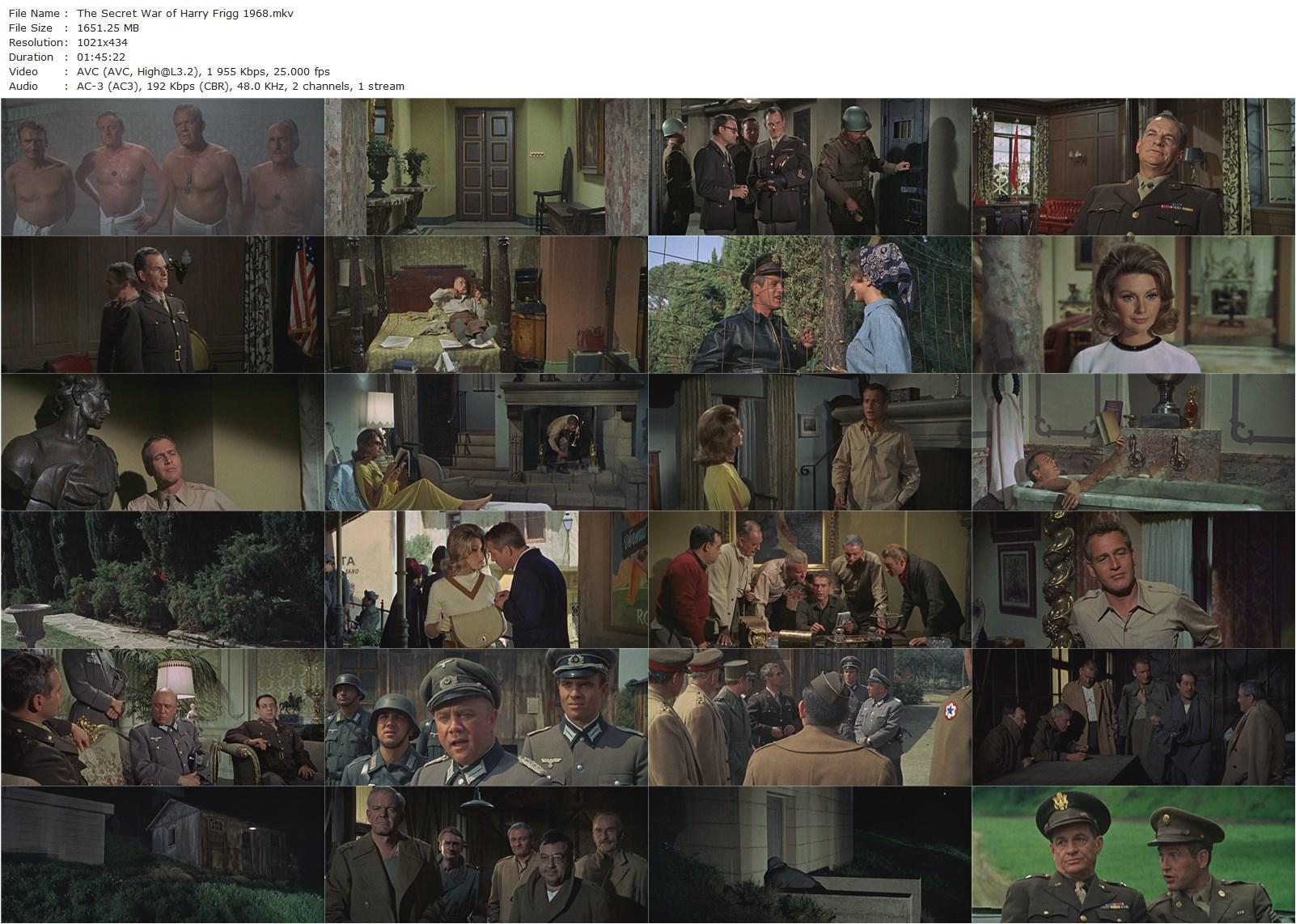 The Secret War of Harry Frigg (1968) Jack Smight, Paul Newman, Sylva Koscina, Andrew Duggan-poster