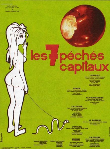 The Seven Deadly Sins AKA Les sept péchés capitaux (1962) Philippe de Broca, Claude Chabrol, Marie-José Nat, Dominique Paturel, Danièle Barraud