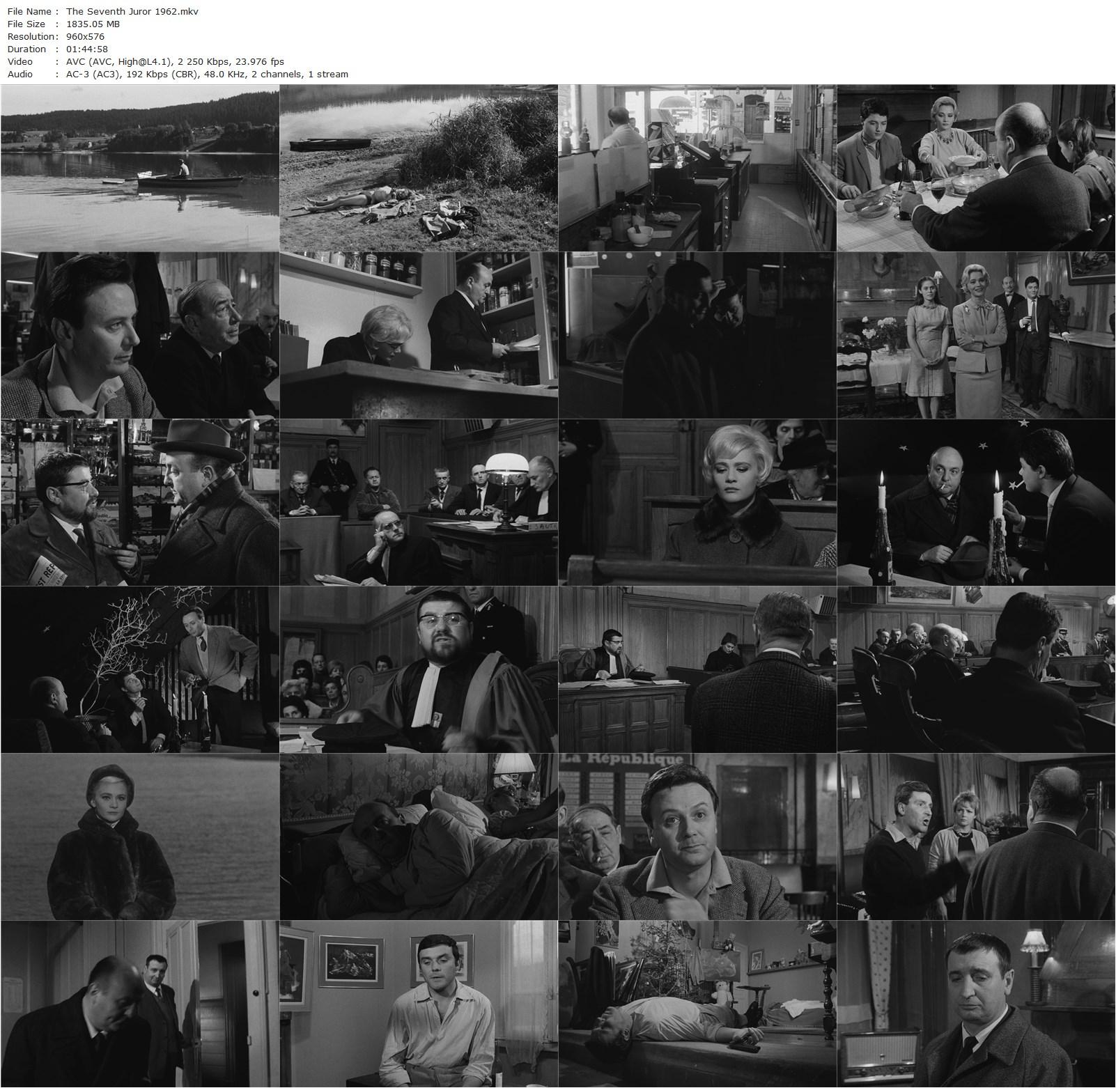 The Seventh Juror (1962) Georges Lautner, Bernard Blier, Maurice Biraud, Francis Blanche-poster
