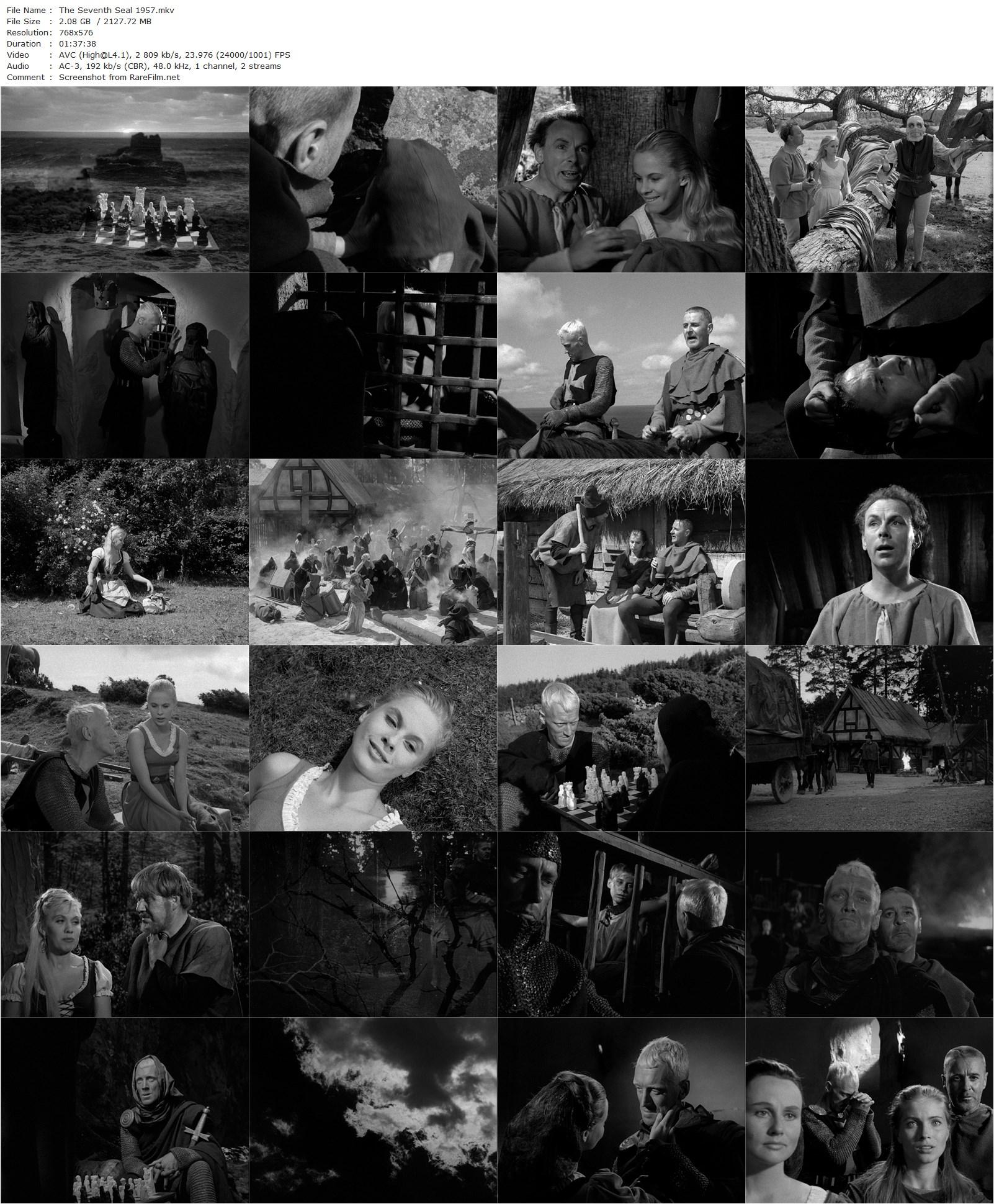 The Seventh Seal (1957) Ingmar Bergman, Max von Sydow-poster