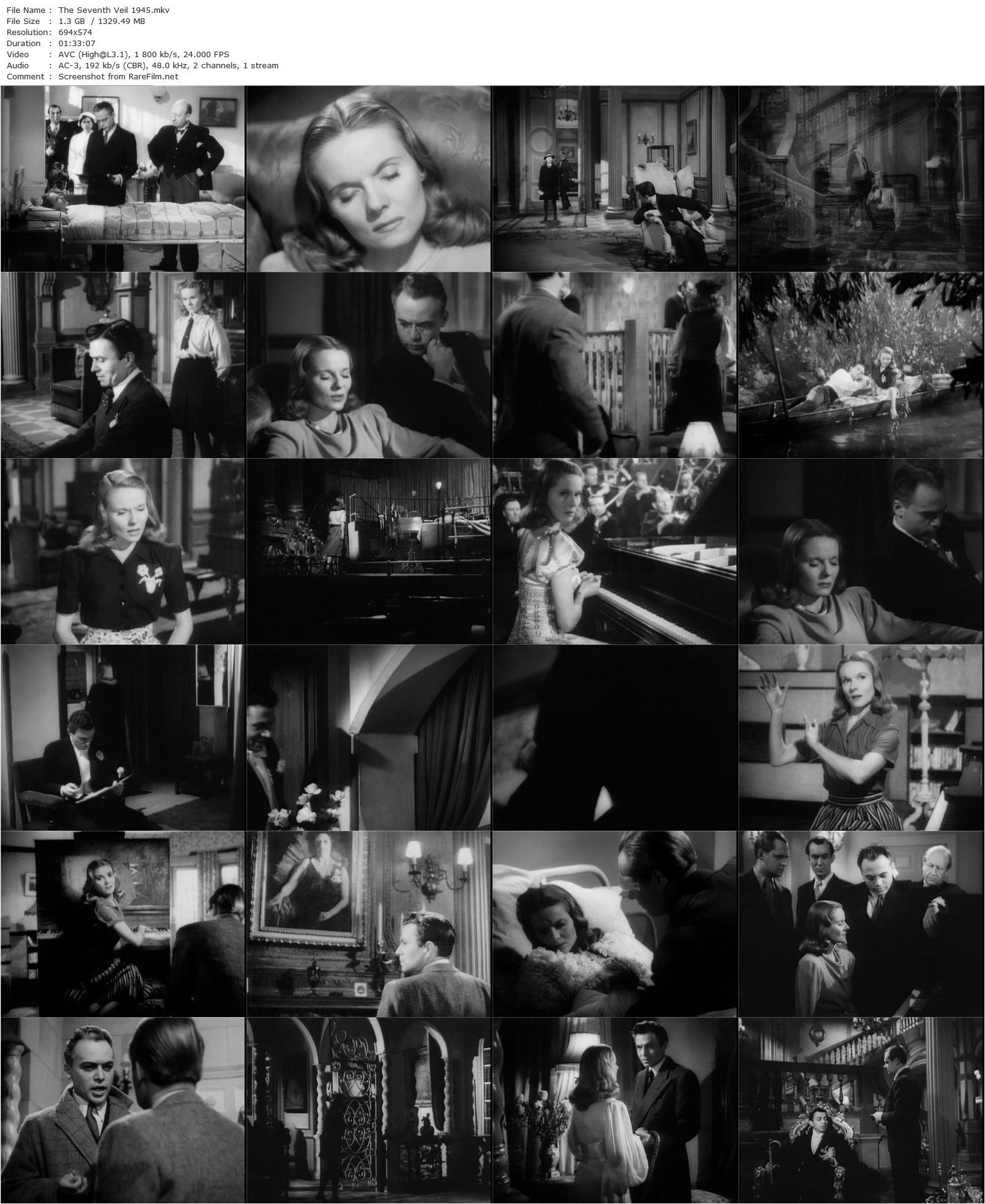 The Seventh Veil (1945) Compton Bennett, James Mason, Ann Todd, Herbert Lom-poster