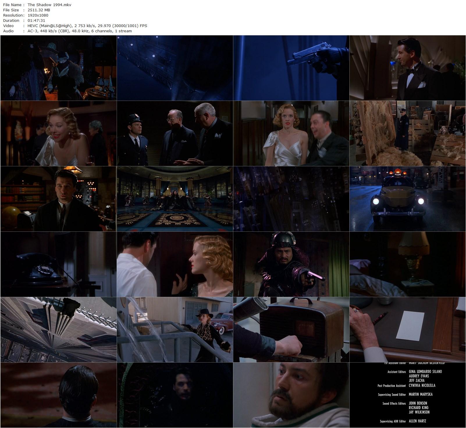 The Shadow (1994) Russell Mulcahy, Alec Baldwin, John Lone, Penelope Ann Miller-poster