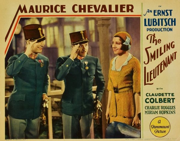 The Smiling Lieutenant (1931) Ernst Lubitsch, Maurice Chevalier, Claudette Colbert, Miriam Hopkins, Comedy, Romance, Musical