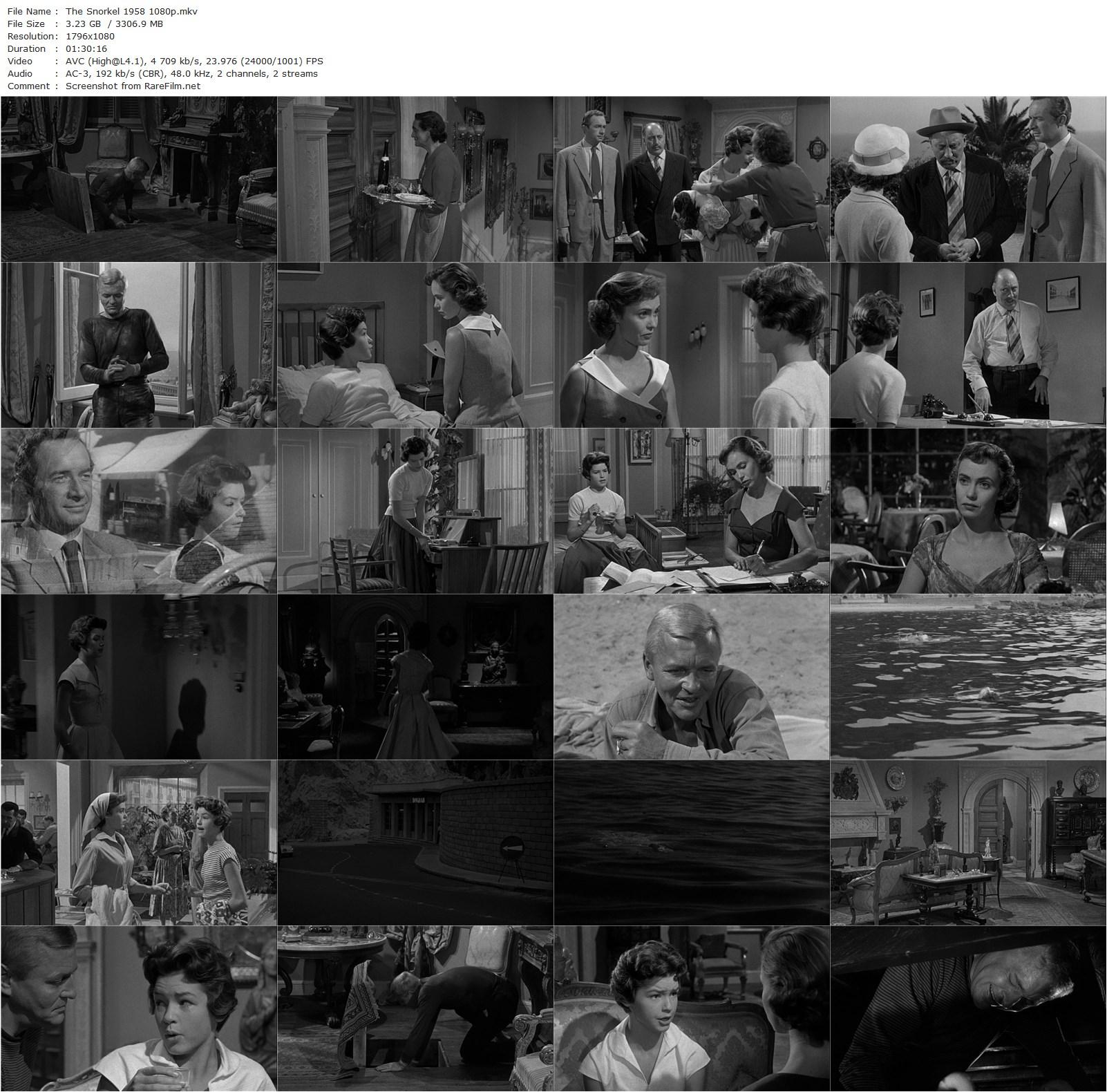 The Snorkel (1958) Guy Green, Peter van Eyck, Betta St. John, Mandy Miller-poster