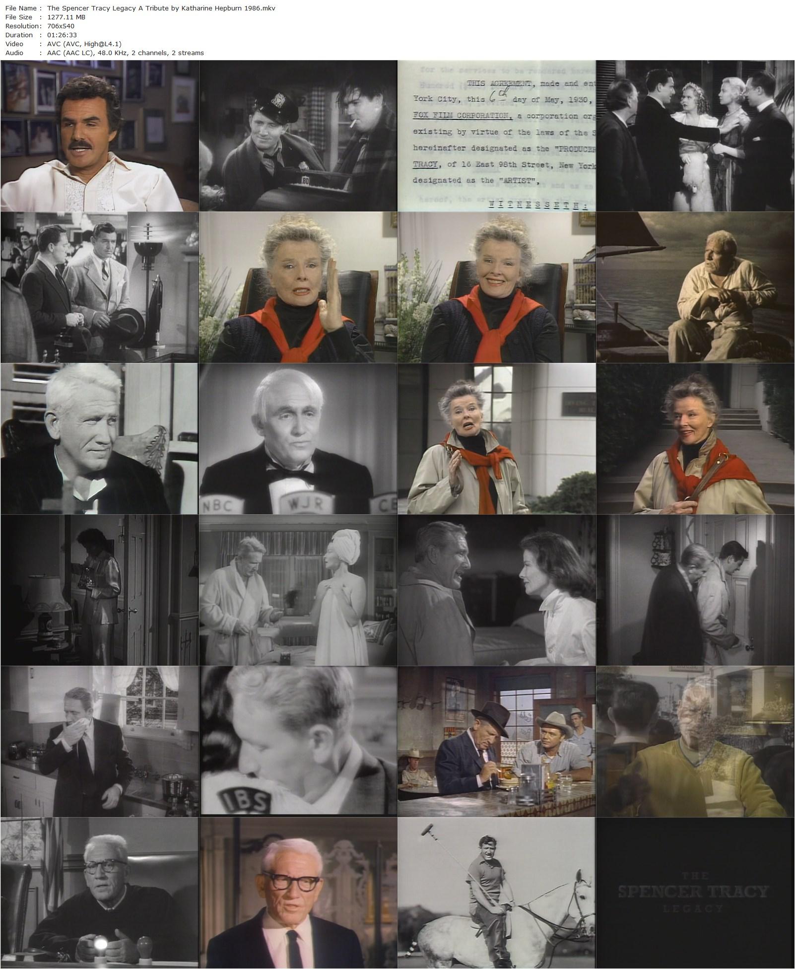The Spencer Tracy Legacy: A Tribute by Katharine Hepburn (1986) David Heeley, Joan Bennett, Angela Lansbury, Elizabeth Taylor-poster