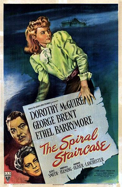The Spiral Staircase (1946) Robert Siodmak, Dorothy McGuire, George Brent, Ethel Barrymore