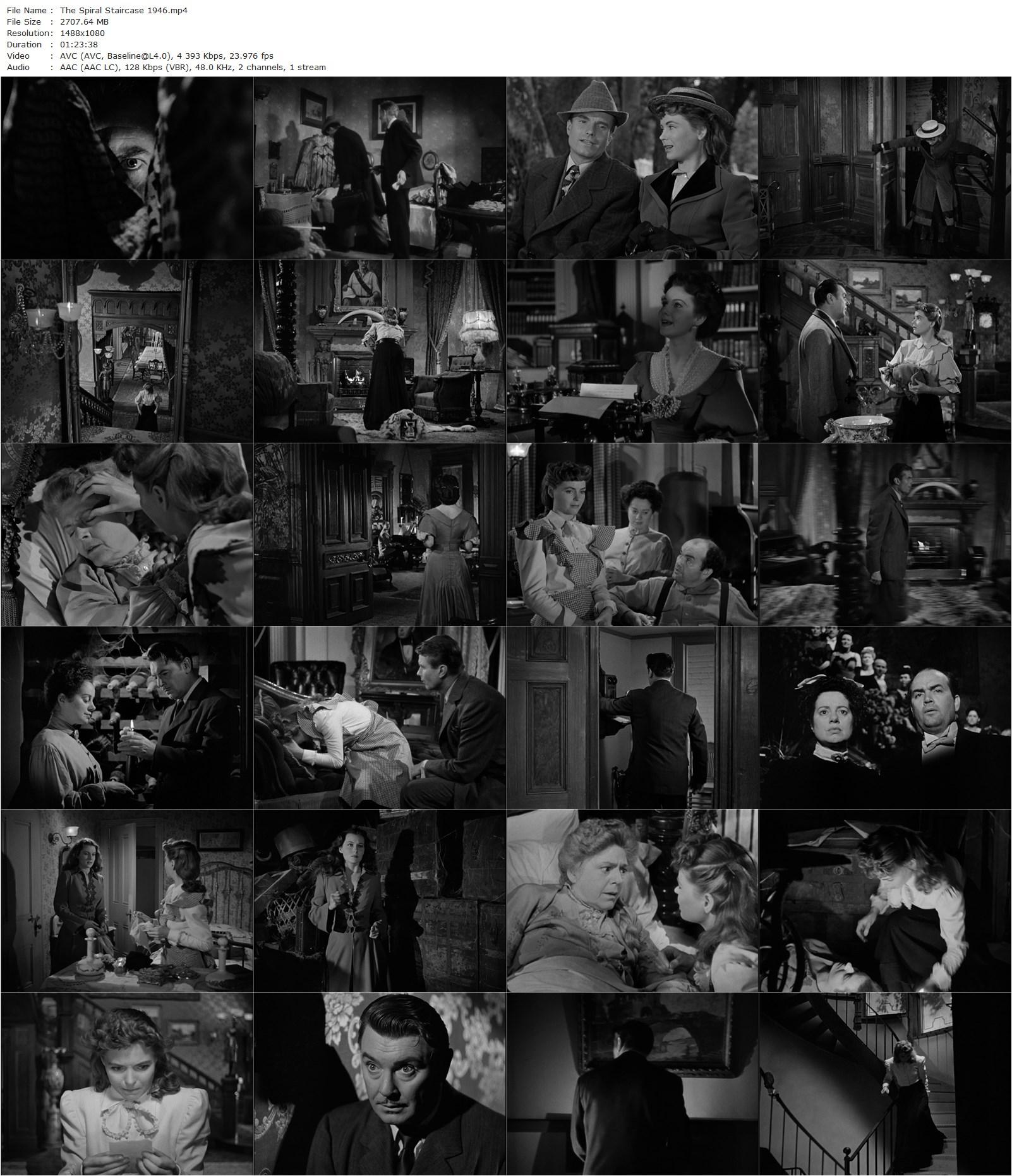 The Spiral Staircase (1946) Robert Siodmak, Dorothy McGuire, George Brent, Ethel Barrymore-poster