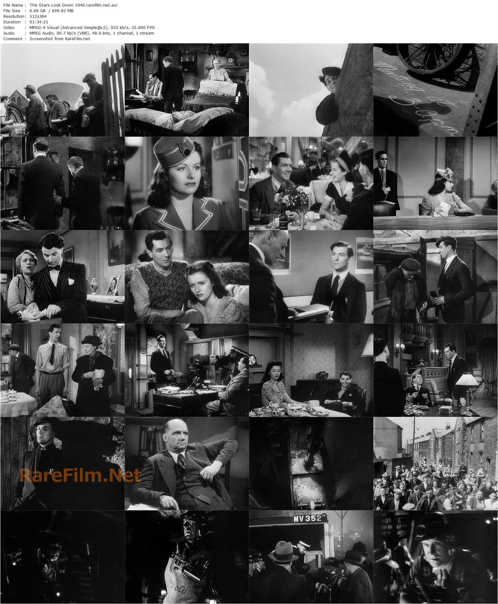 The Stars Look Down (1940) Carol Reed, Michael Redgrave, Margaret Lockwood, Edward Rigby-poster