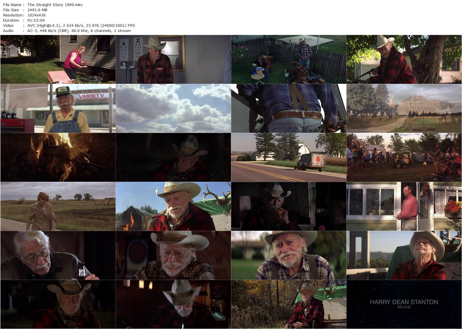 The Straight Story (1999) David Lynch, Richard Farnsworth, Sissy Spacek, Jane Galloway Heitz-poster