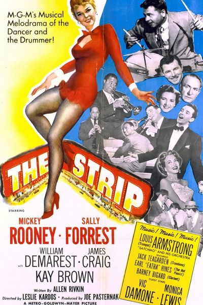 The Strip (1951) László Kardos, Mickey Rooney, Sally Forrest, William Demarest, Crime, Drama, Film-Noir, Musical