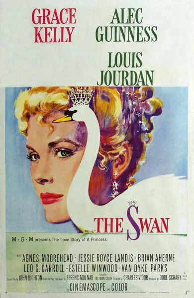The Swan (1956) Charles Vidor, Grace Kelly, Alec Guinness, Louis Jourdan, Comedy, Romance, Drama