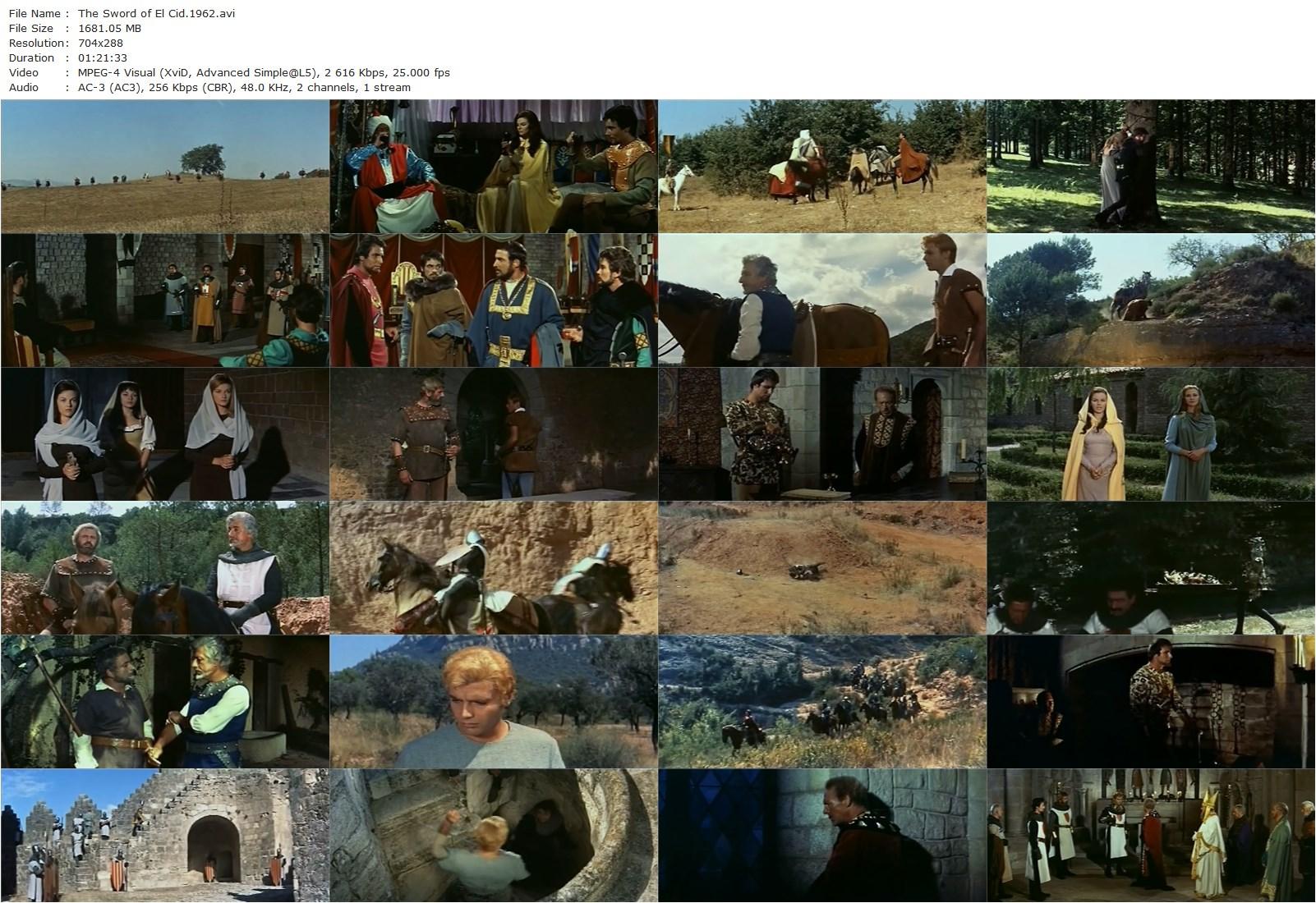 The Sword of El Cid AKA La spada del Cid (1962) Miguel Iglesias, Chantal Deberg, Roland Carey, Sandro Moretti-poster