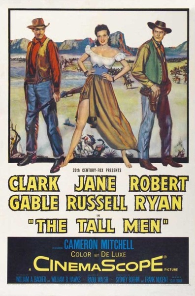 The Tall Men (1955) Raoul Walsh, Clark Gable, Jane Russell, Robert Ryan