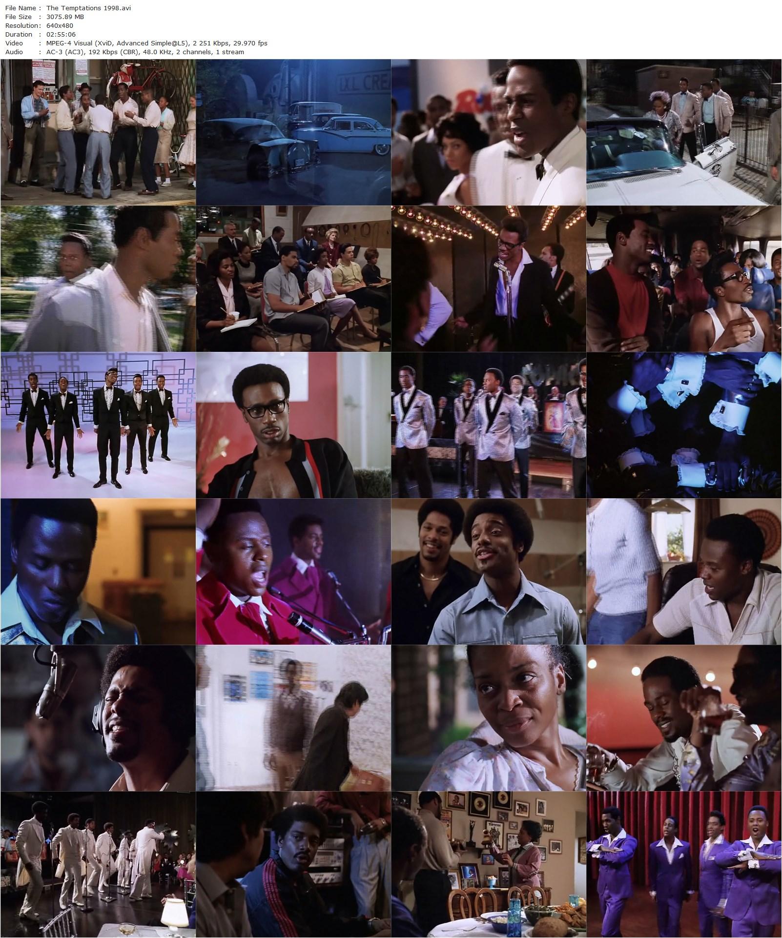 The Temptations (1998) Allan Arkush, Charles Malik Whitfield, D.B. Woodside, Terron Brooks-poster