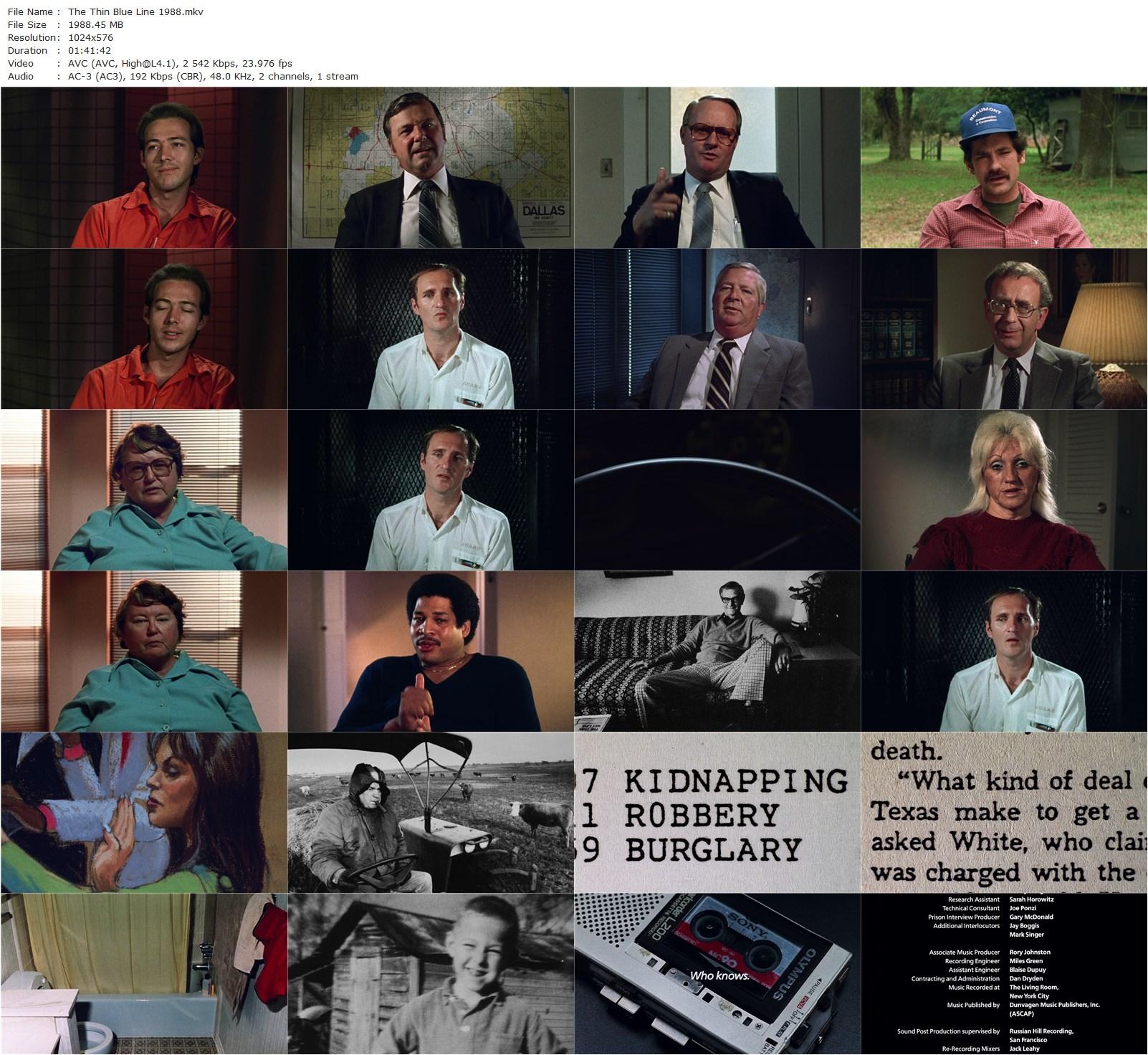 The Thin Blue Line (1988) Errol Morris, Randall Adams, David Harris, Gus Rose-poster