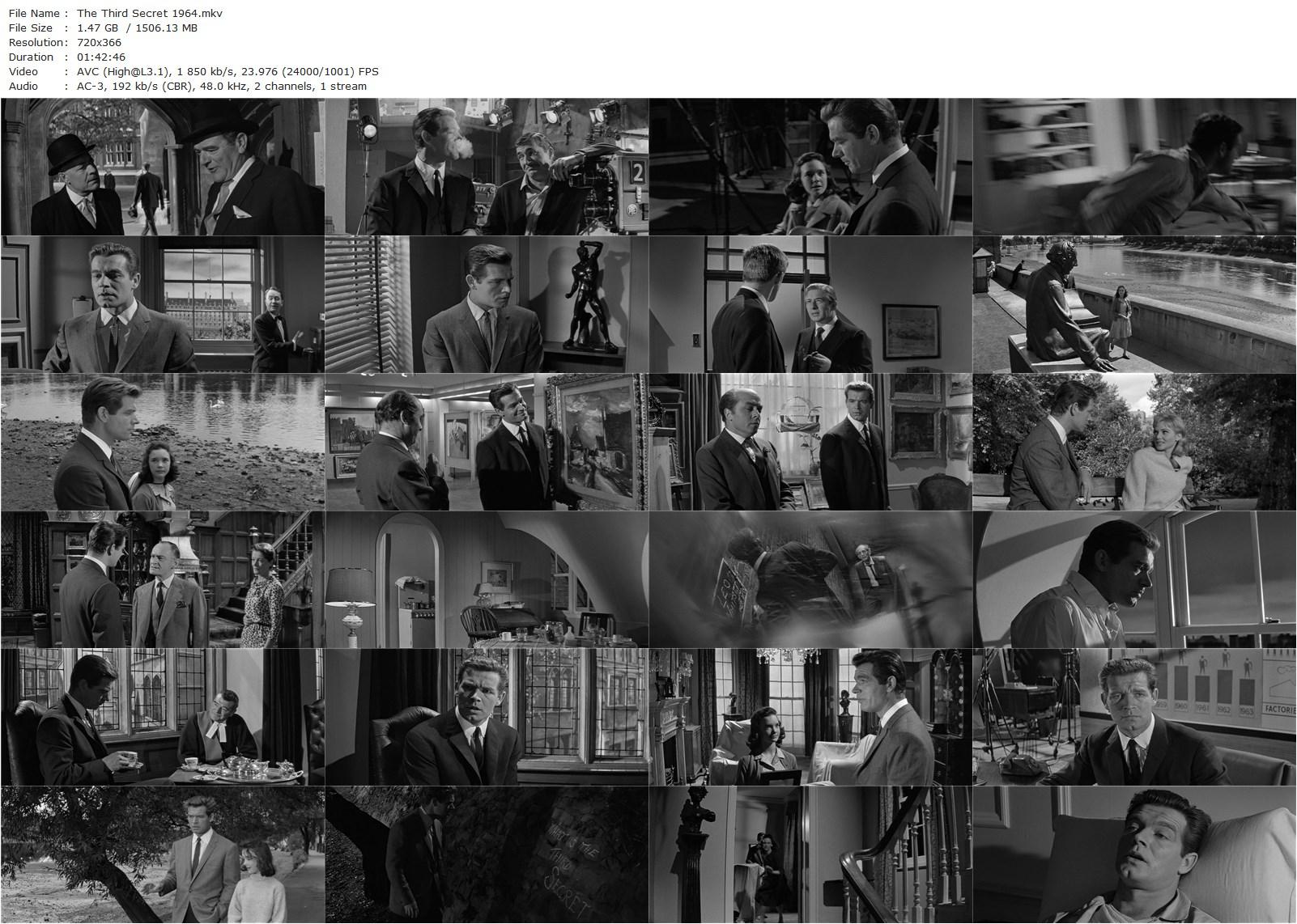 The Third Secret (1964) Charles Crichton, Stephen Boyd, Jack Hawkins, Richard Attenborough-poster