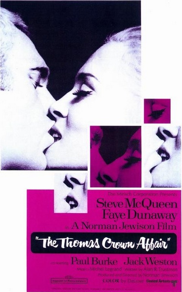 The Thomas Crown Affair (1968) Norman Jewison, Steve McQueen, Faye Dunaway, Paul Burke