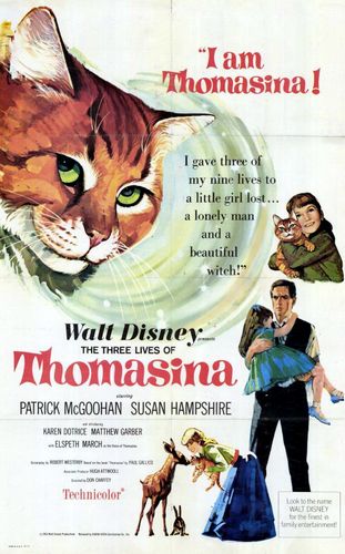 The Three Lives of Thomasina (1963) Don Chaffey, Patrick McGoohan, Susan Hampshire, Laurence Naismith