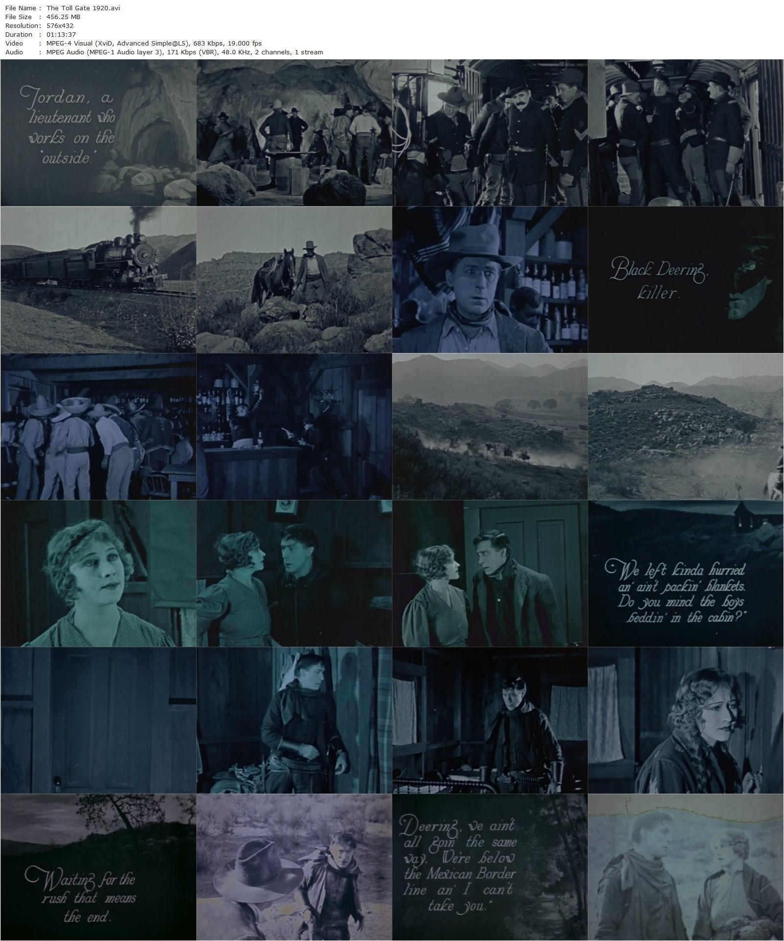 The Toll Gate (1920) Lambert Hillyer, William S. Hart, Anna Q. Nilsson, Joseph Singleton-poster