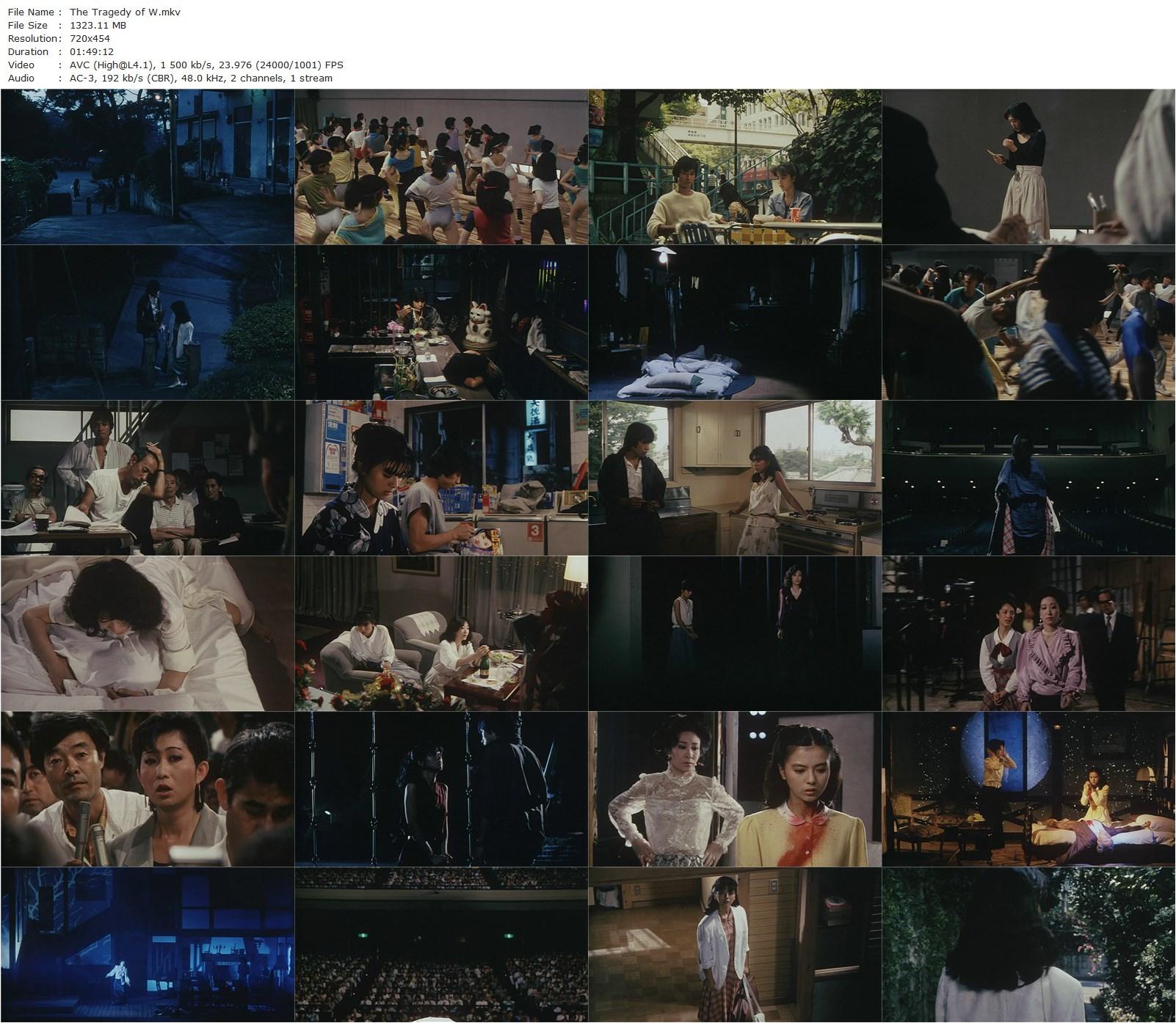 Tragedy of W AKA W no higeki (1984) Shin’ichirô Sawai, Hiroko Yakushimaru, Yoshiko Mita, Masanori Sera-poster