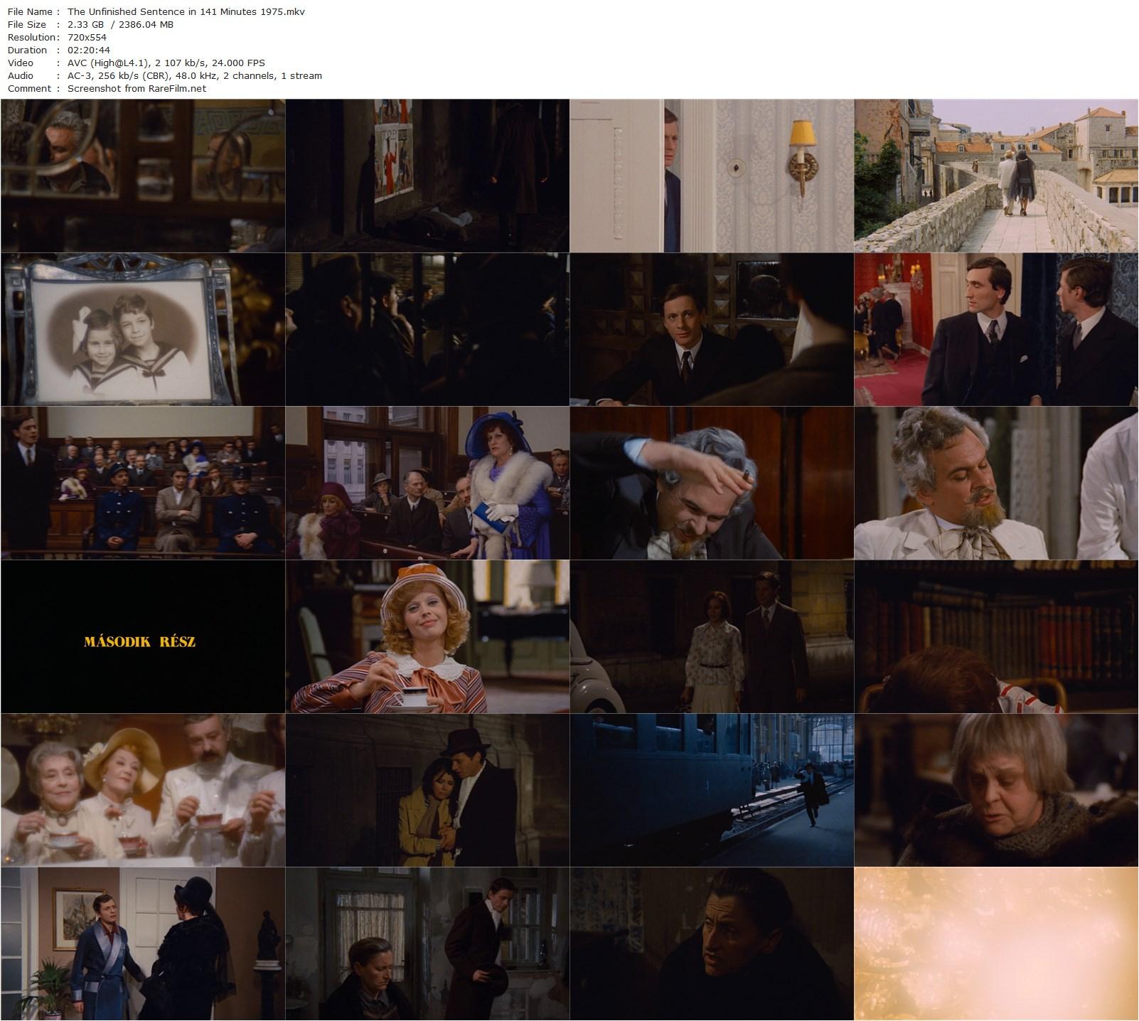 141 Minutes from the Unfinished Sentence / 141 perc a befejezetlen mondatból (1975) Zoltán Fábri, András Bálint, Mari Csomós, Zoltán Latinovits-poster