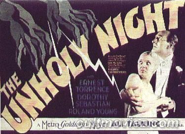 The Unholy Night (1929) Lionel Barrymore, Ernest Torrence, Roland Young, Dorothy Sebastian, Mystery, Thriller