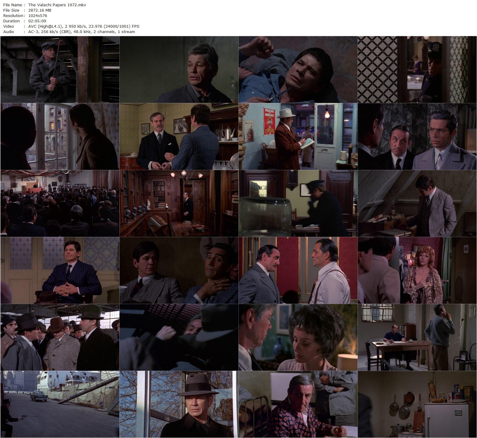 The Valachi Papers (1972) Terence Young, Charles Bronson, Lino Ventura, Jill Ireland-poster