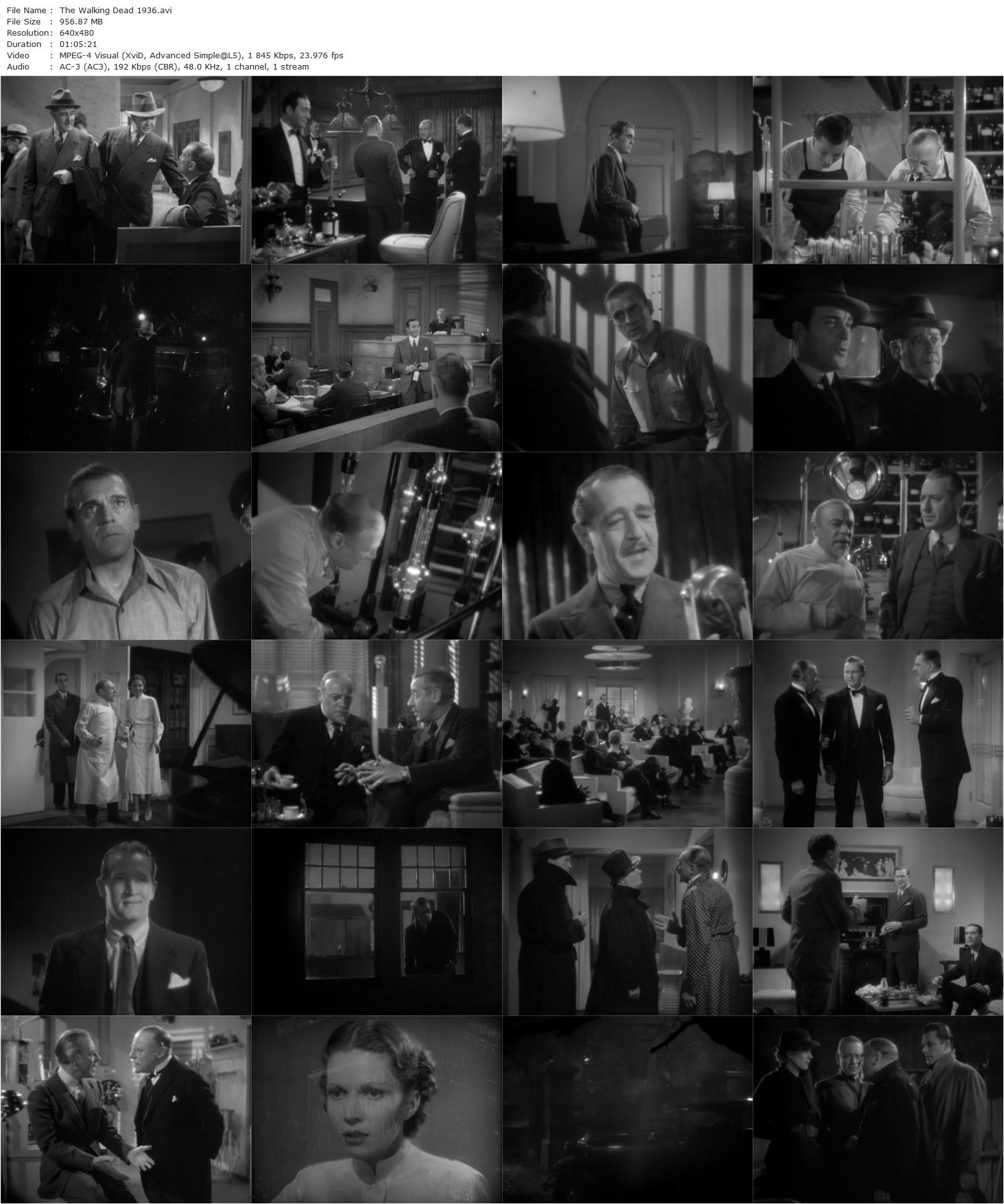 The Walking Dead (1936) Michael Curtiz, Boris Karloff, Ricardo Cortez, Edmund Gwenn-poster