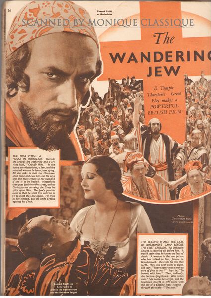 The Wandering Jew (1933) Maurice Elvey, Conrad Veidt, Marie Ney, Basil Gill, Drama, Fantasy