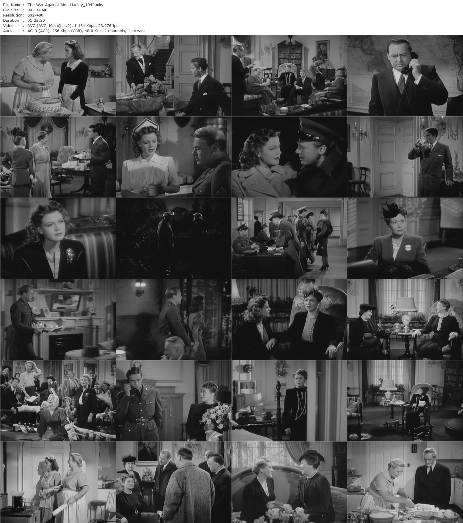 The War Against Mrs. Hadley (1942) Harold S. Bucquet, Edward Arnold, Fay Bainter, Richard Ney-poster