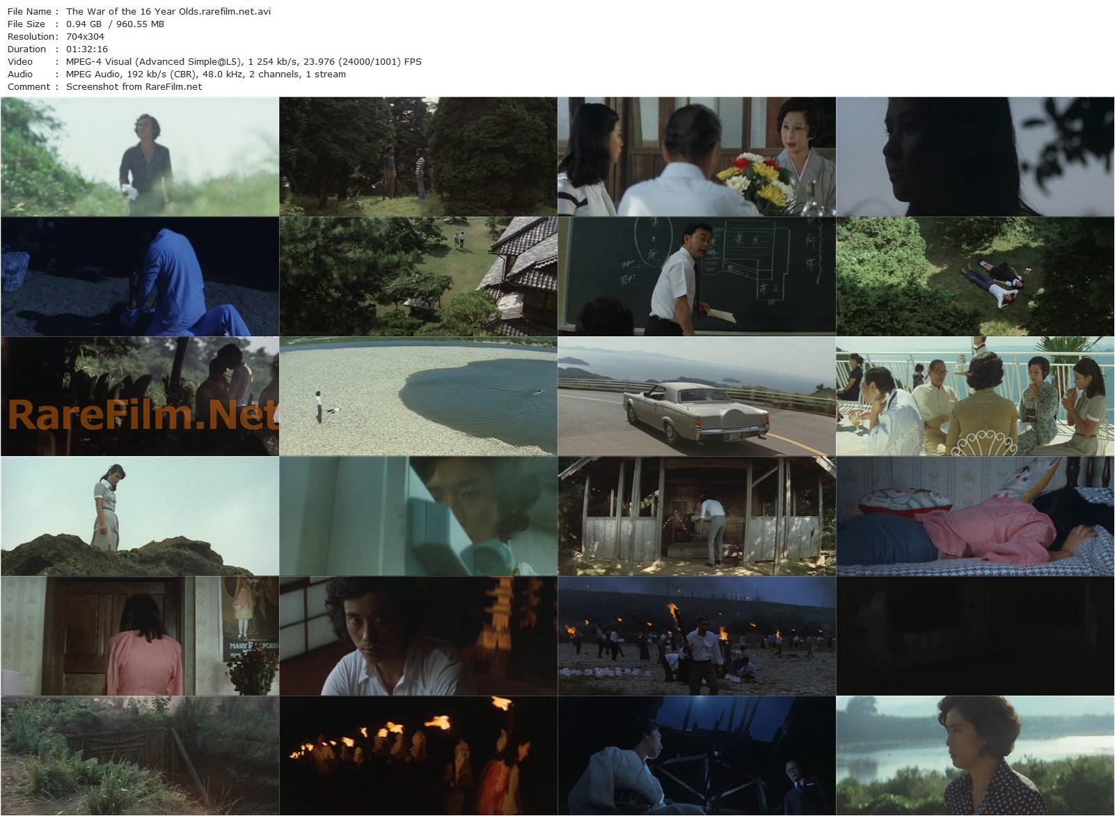 The War of the 16 Year Olds / Juroku-sai no senso (1973) Toshio Matsumoto, Kumiko Akiyoshi, Itsuro Shimoda, Michiko Saga-poster