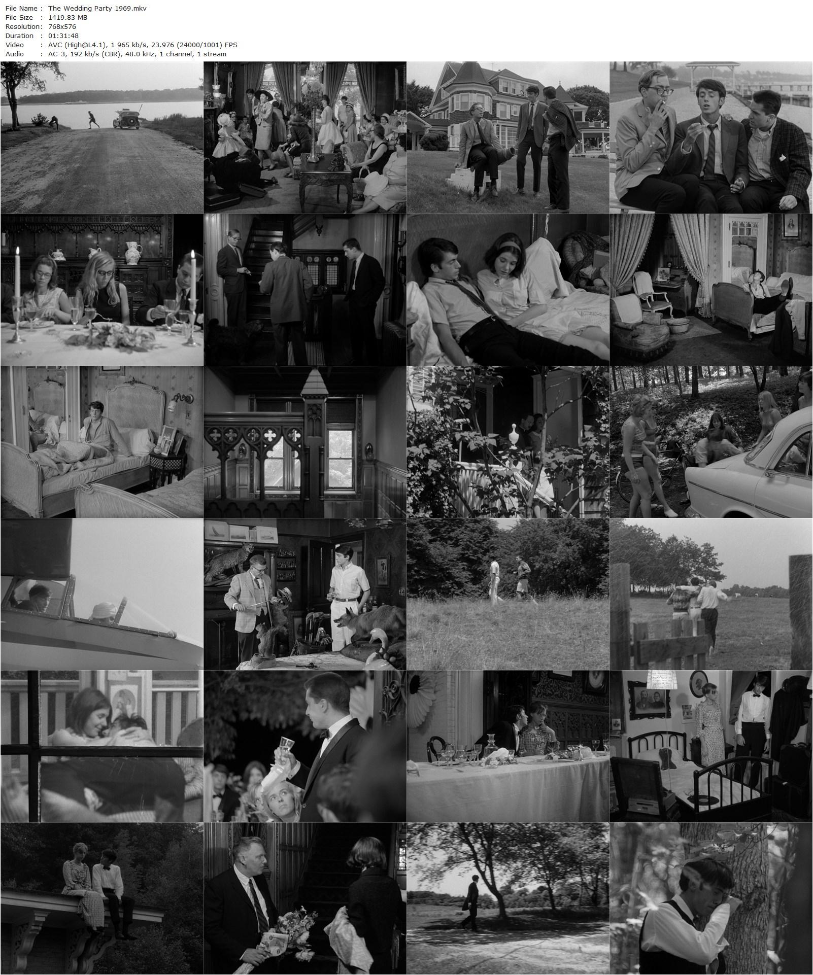 The Wedding Party (1969) Brian De Palma, Wilford Leach, Valda Setterfield, Raymond McNally, John Braswell-poster