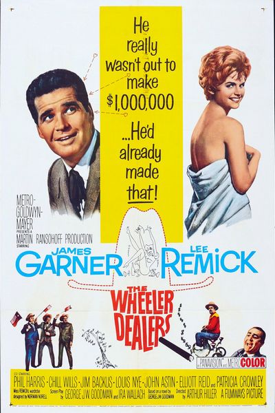 The Wheeler Dealers (1963) Arthur Hiller, Lee Remick, James Garner, Phil Harris, Comedy