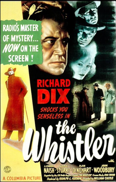 The Whistler (1944) William Castle, Richard Dix, Gloria Stuart, J. Carrol Naish, Film-Noir, Mystery, Thriller