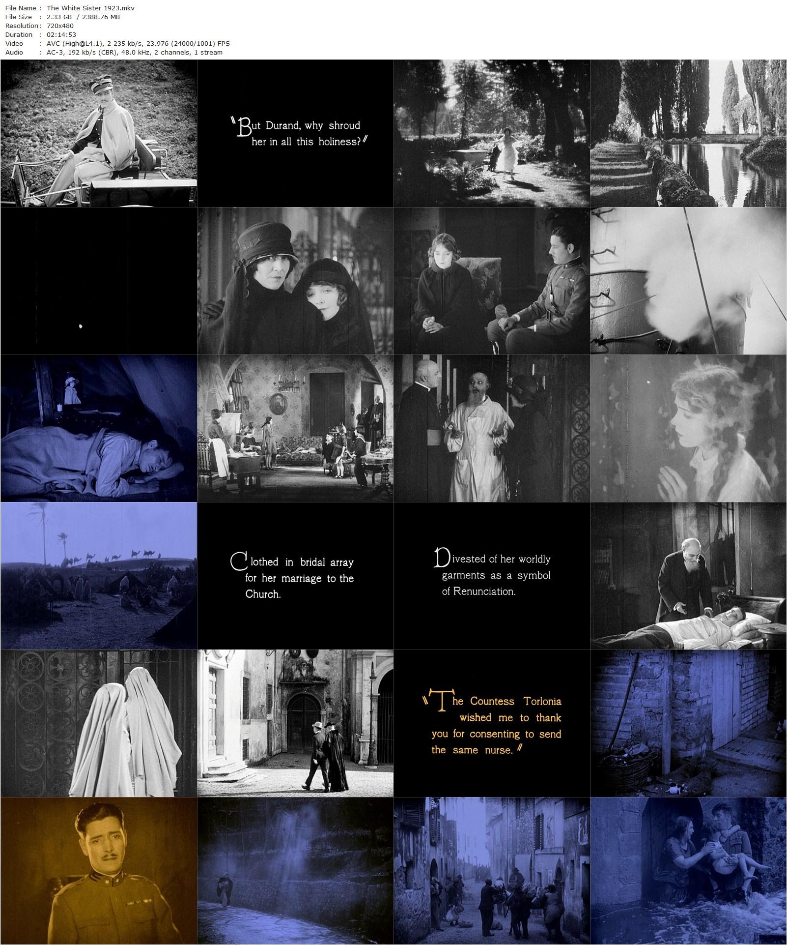 The White Sister (1923) Henry King, Lillian Gish, Ronald Colman, Gail Kane-poster