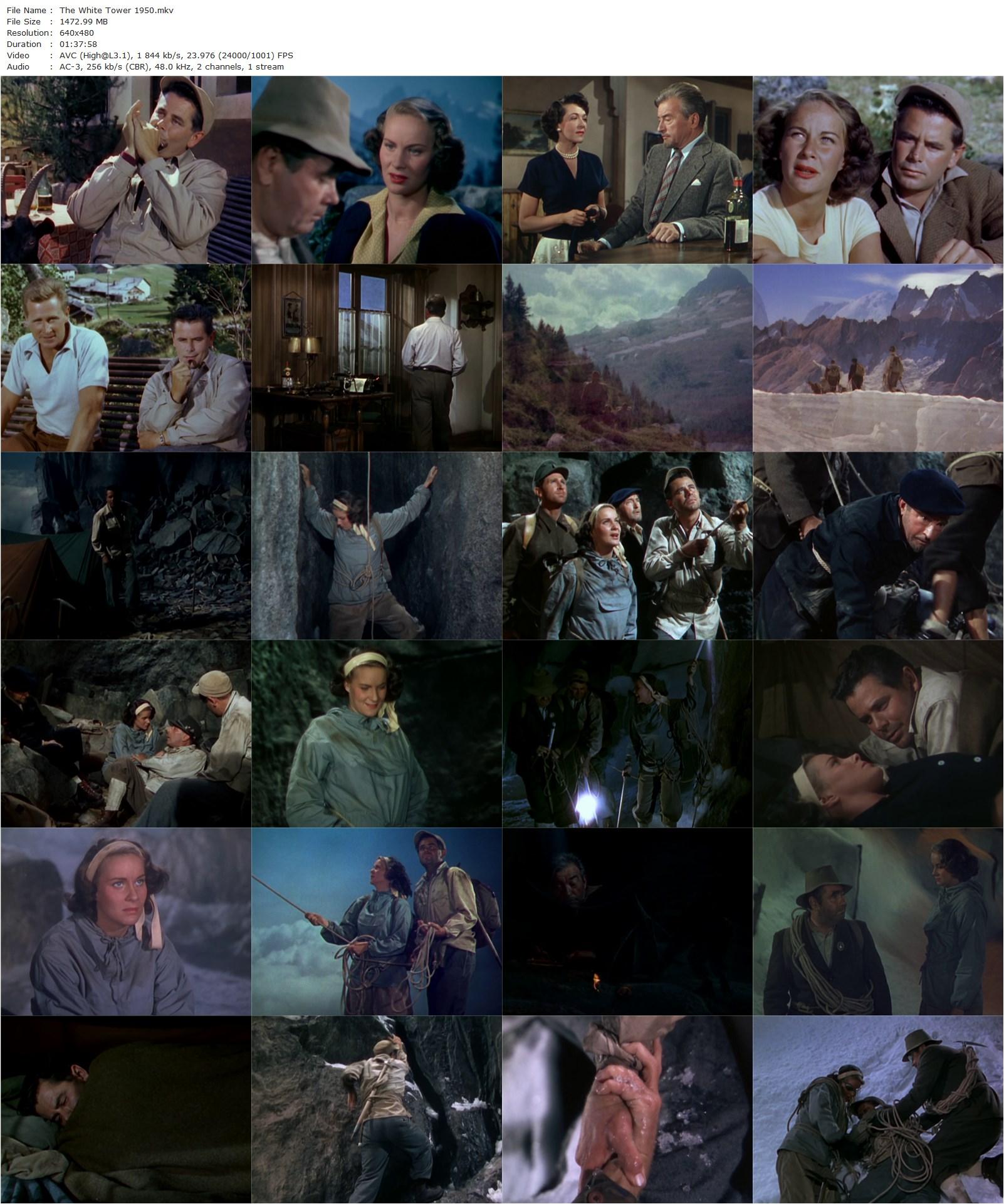 The White Tower (1950) Ted Tetzlaff, Claude Rains, Glenn Ford, Alida Valli-poster