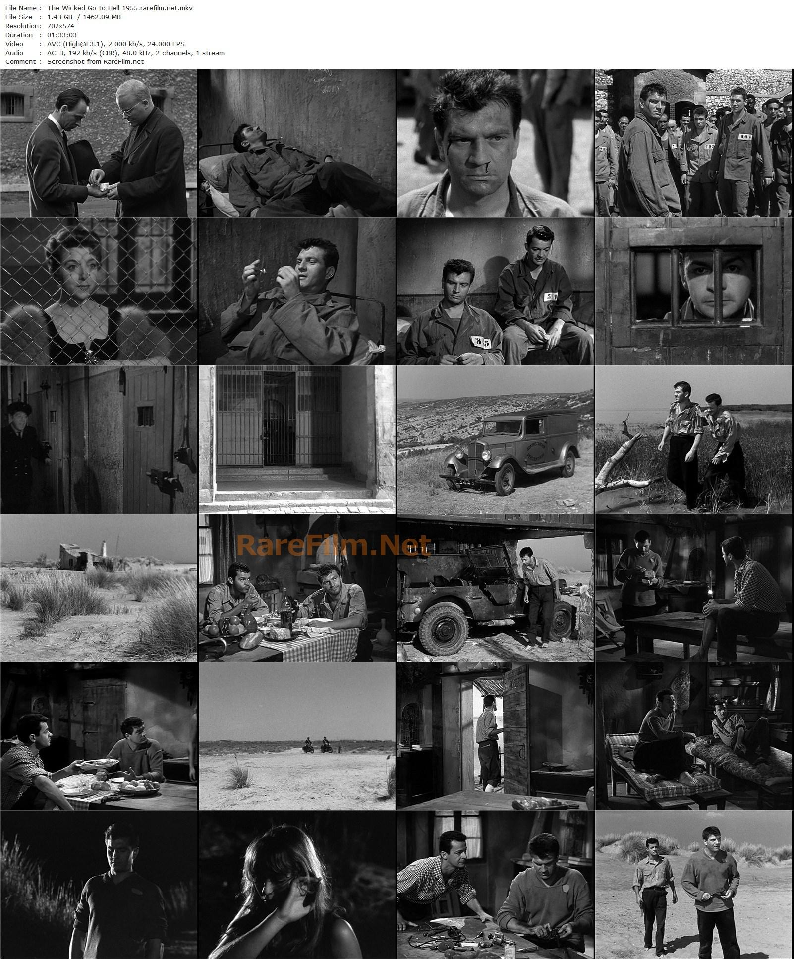 The Wicked Go to Hell / Les salauds vont en enfer (1955) Robert Hossein, Marina Vlady, Henri Vidal, Serge Reggiani-poster