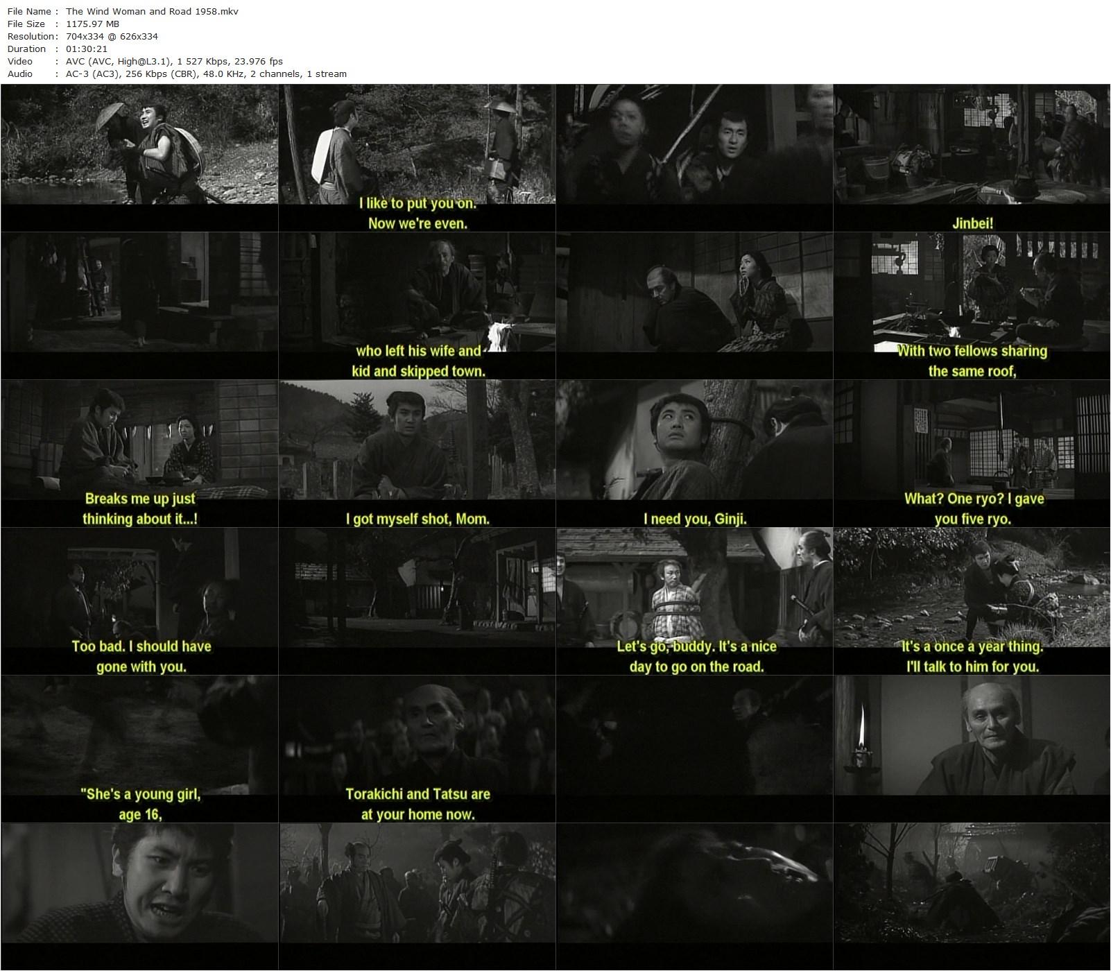 The Wind, Woman and Road (1958) Tai Katô, Kinnosuke Nakamura, Rentarô Mikuni, Satomi Oka-poster