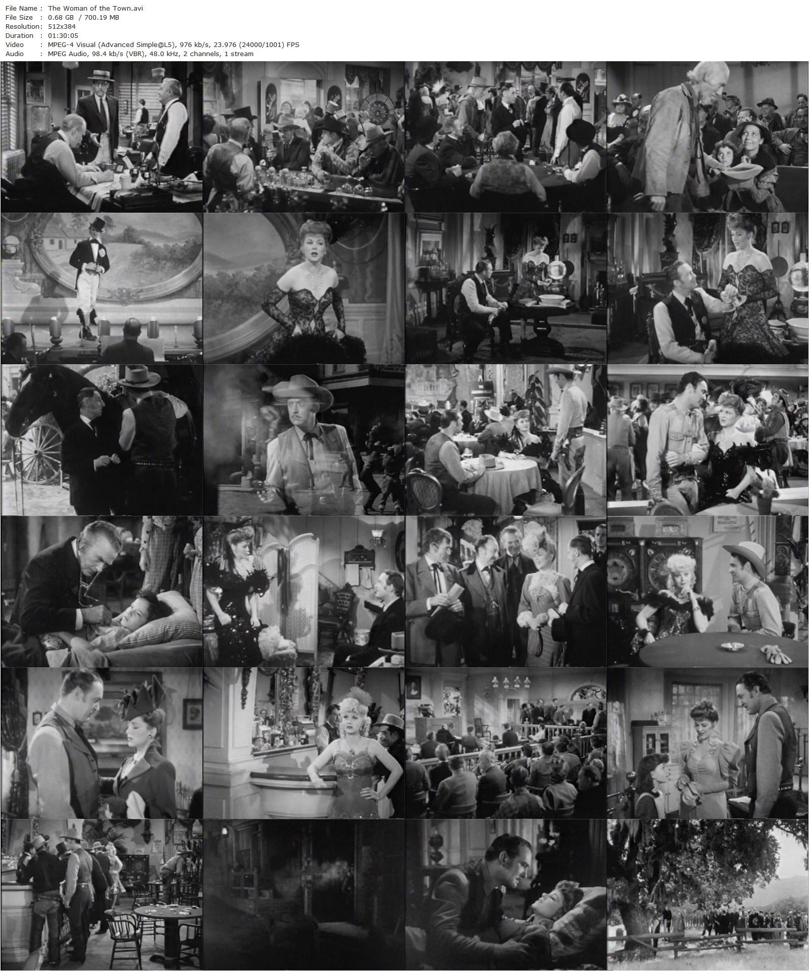 The Woman of the Town (1943) George Archainbaud-poster