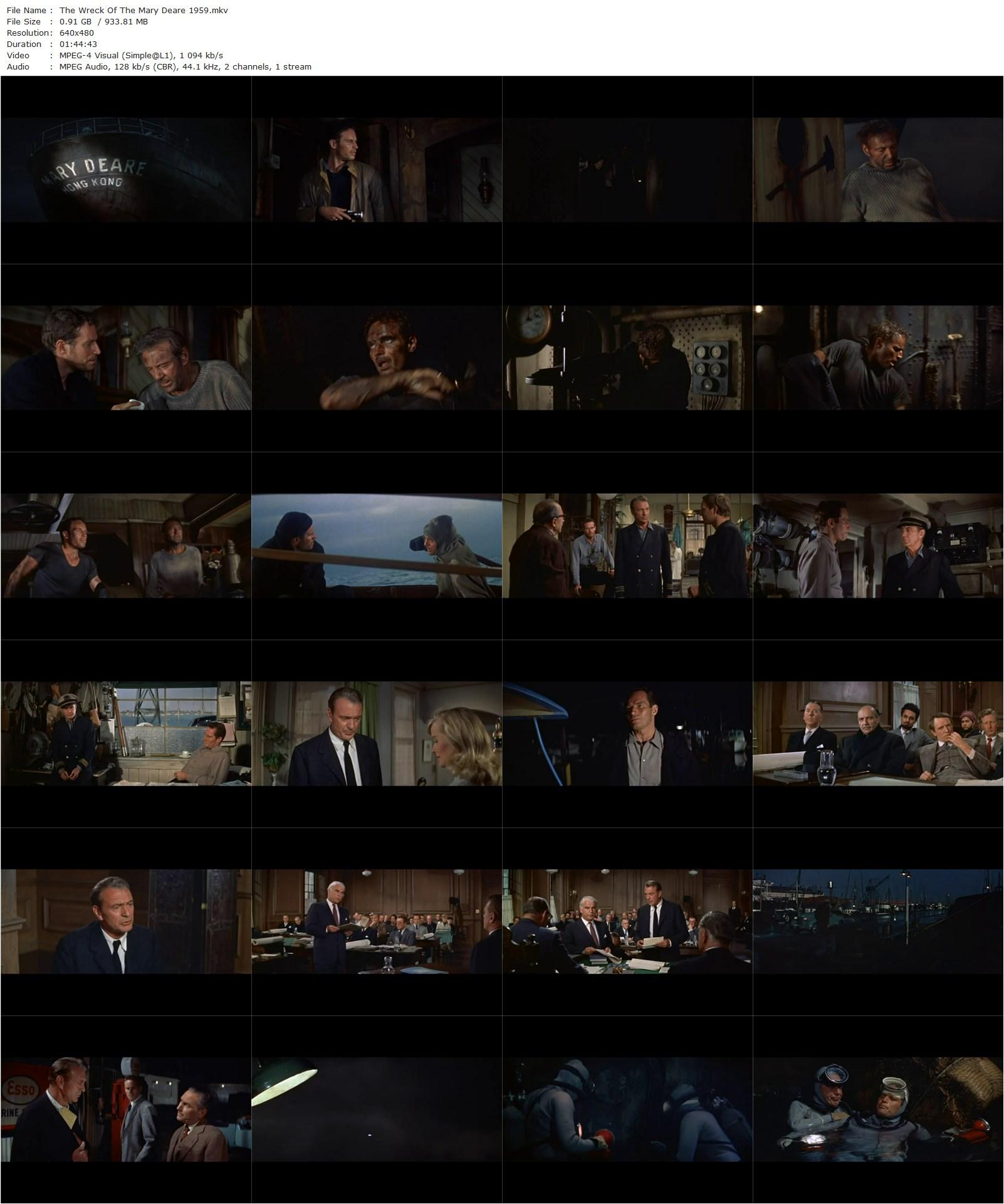 The Wreck of the Mary Deare (1959) Michael Anderson, Gary Cooper, Charlton Heston, Michael Redgrave-poster