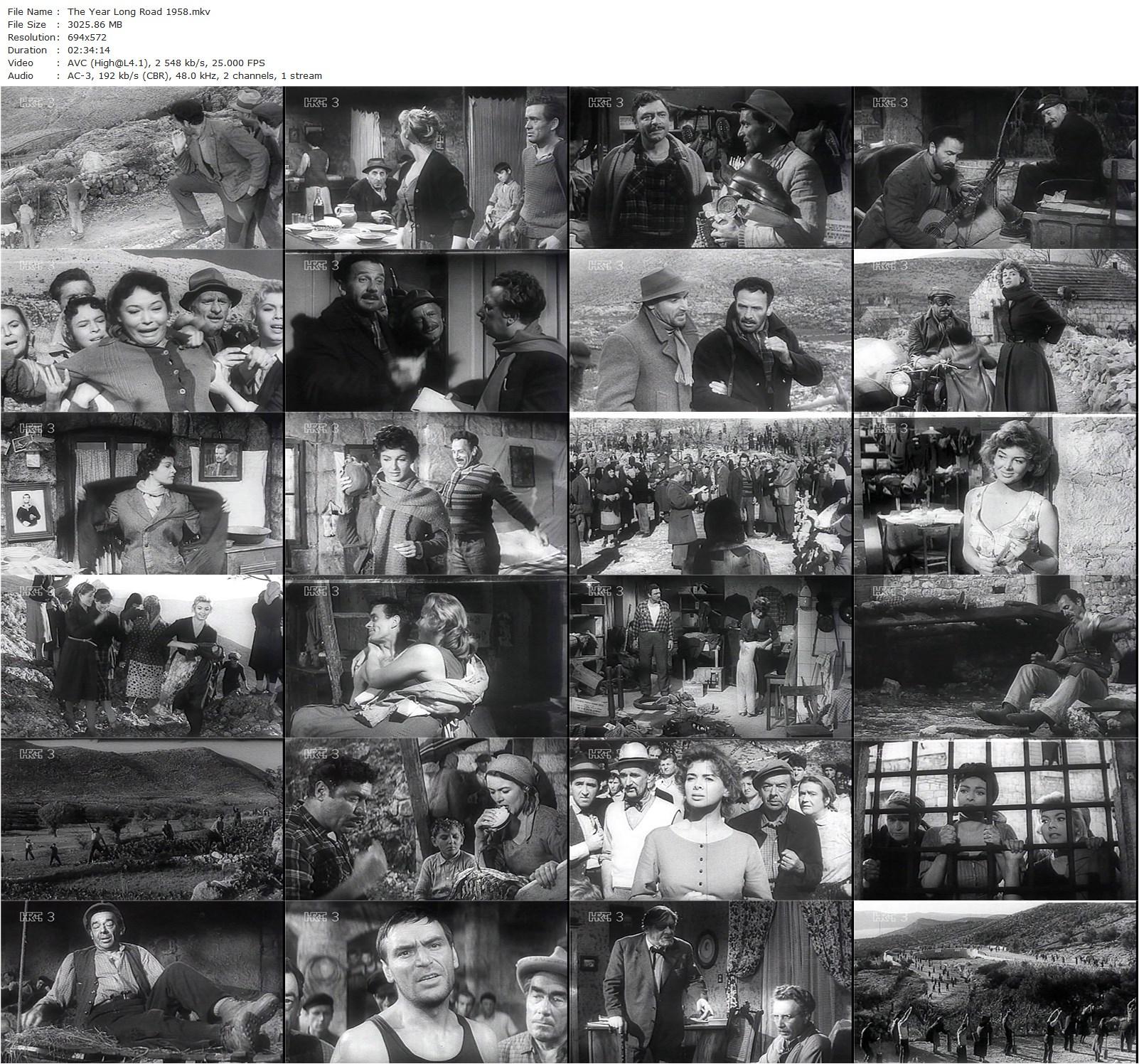 The Year Long Road AKA La strada lunga un anno (1958) Giuseppe De Santis, Silvana Pampanini, Eleonora Rossi Drago, Massimo Girotti-poster