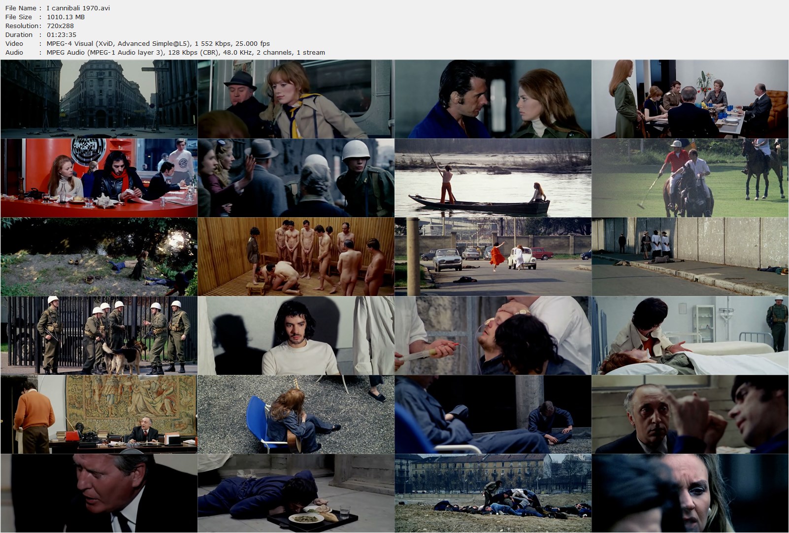 The Year of the Cannibals AKA I cannibali (1970) Liliana Cavani, Britt Ekland, Pierre Clémenti, Tomas Milian-poster