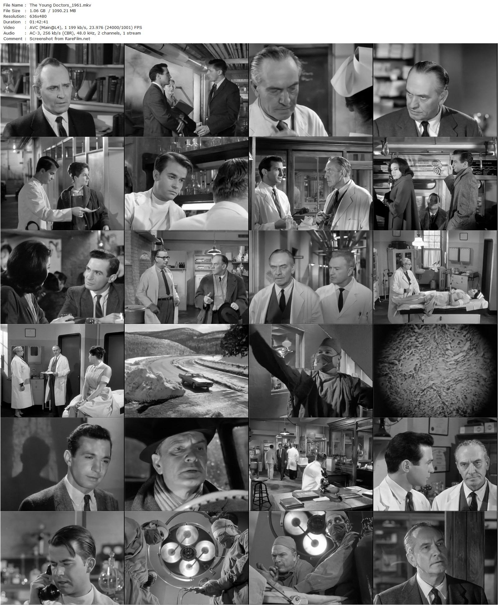 The Young Doctors (1961) Phil Karlson, Fredric March, Ben Gazzara, Dick Clark-poster