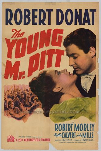 The Young Mr. Pitt (1942) Carol Reed, Robert Donat, Robert Morley, Phyllis Calvert