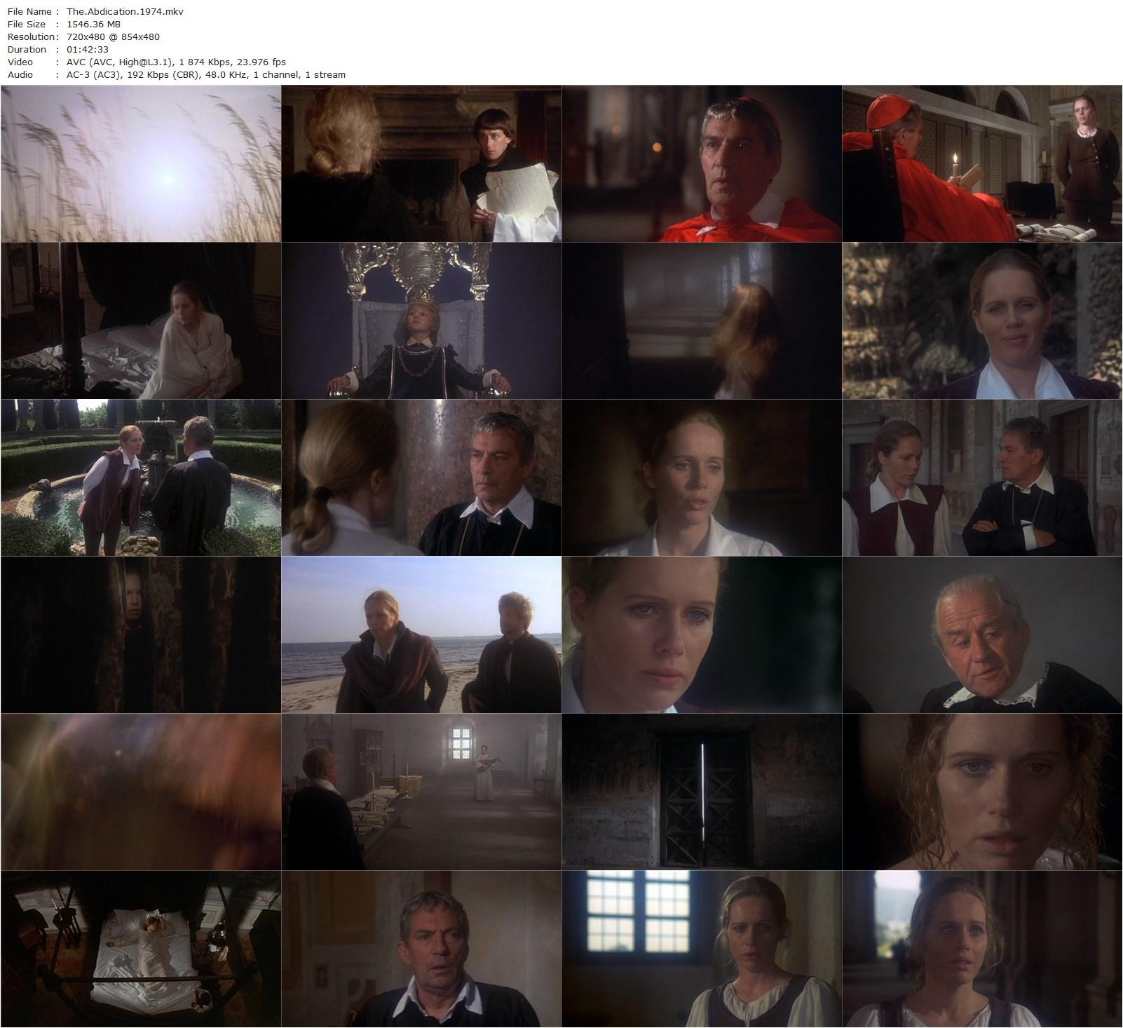 The Abdication (1974) Anthony Harvey, Peter Finch, Liv Ullmann, Cyril Cusack-poster