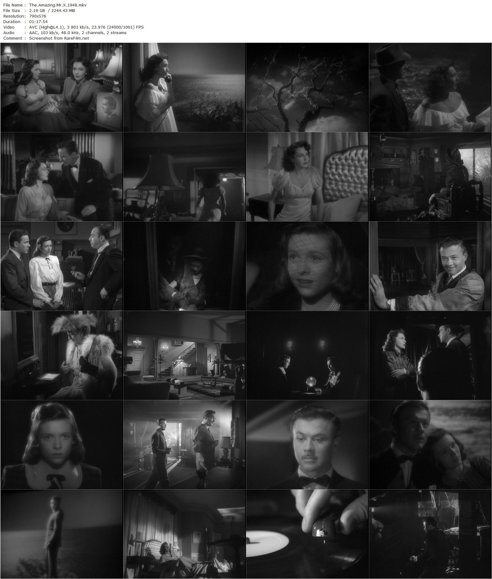 The Amazing Mr. X (1948) Bernard Vorhaus, Turhan Bey, Lynn Bari, Cathy O’Donnell-poster