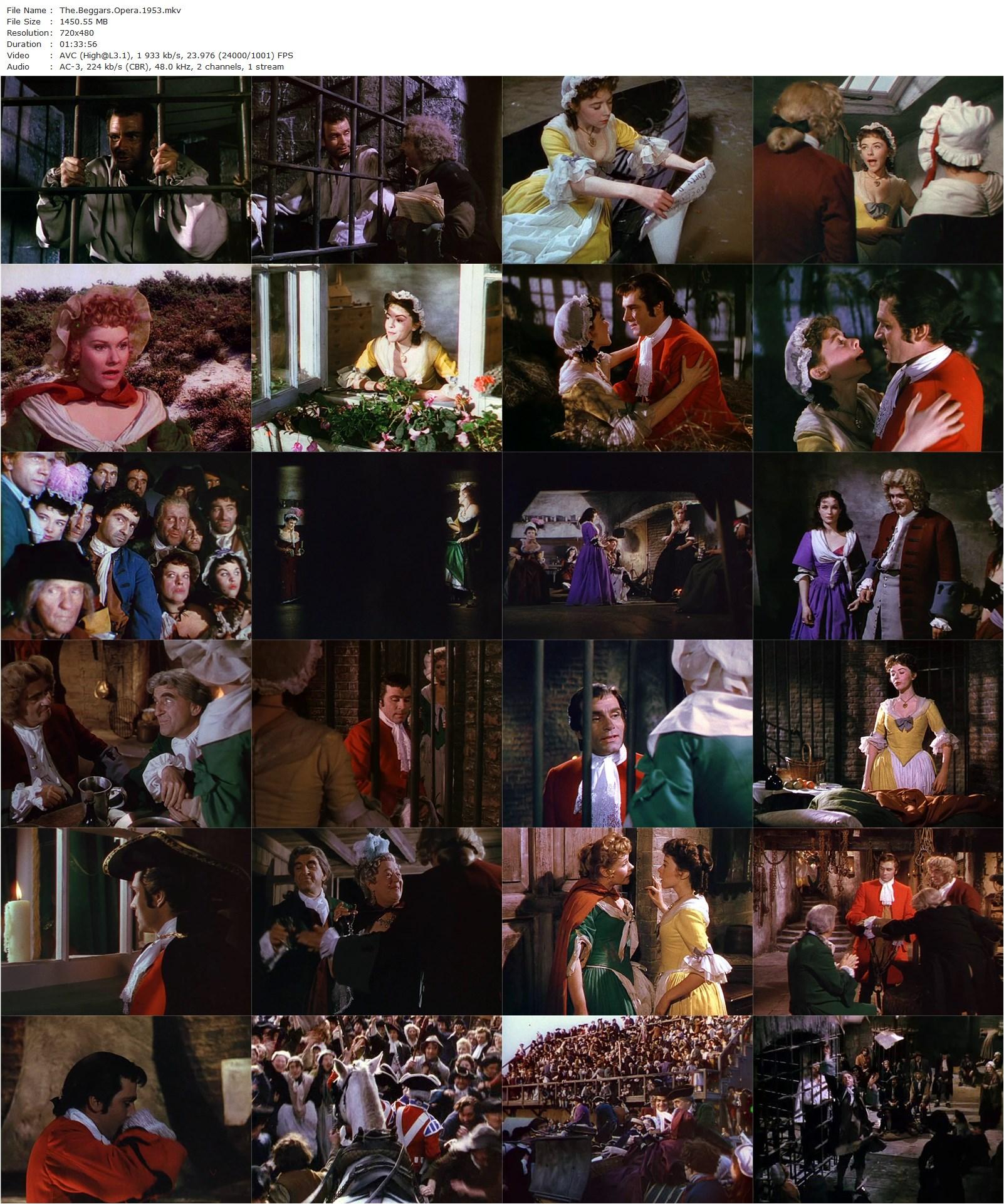 The Beggar’s Opera (1953) Peter Brook, Laurence Olivier, Hugh Griffith, George Rose-poster