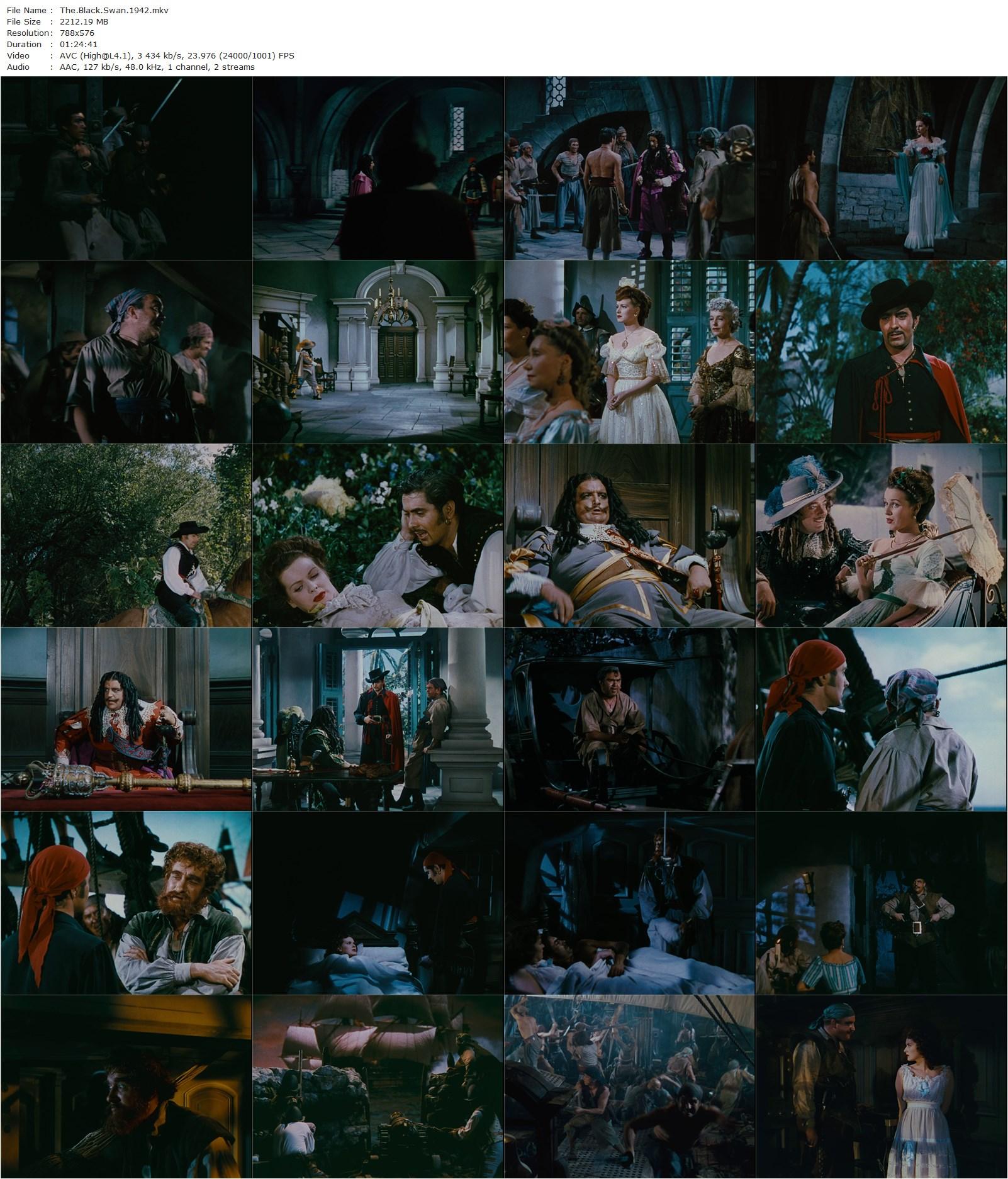 The Black Swan (1942) Henry King, Tyrone Power, Maureen O’Hara, Laird Cregar-poster